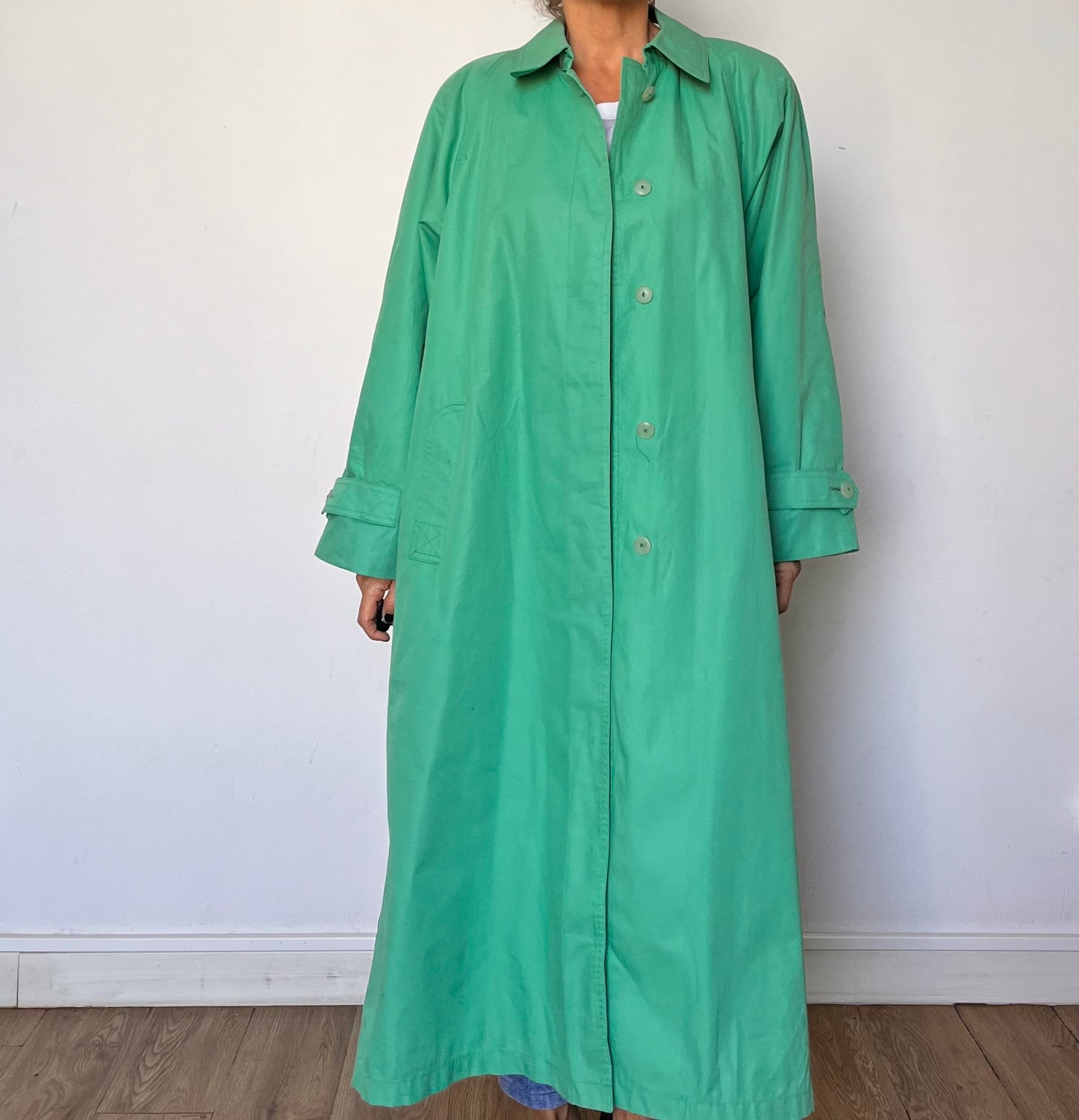 Vintage Green Trench Coat by London Fog