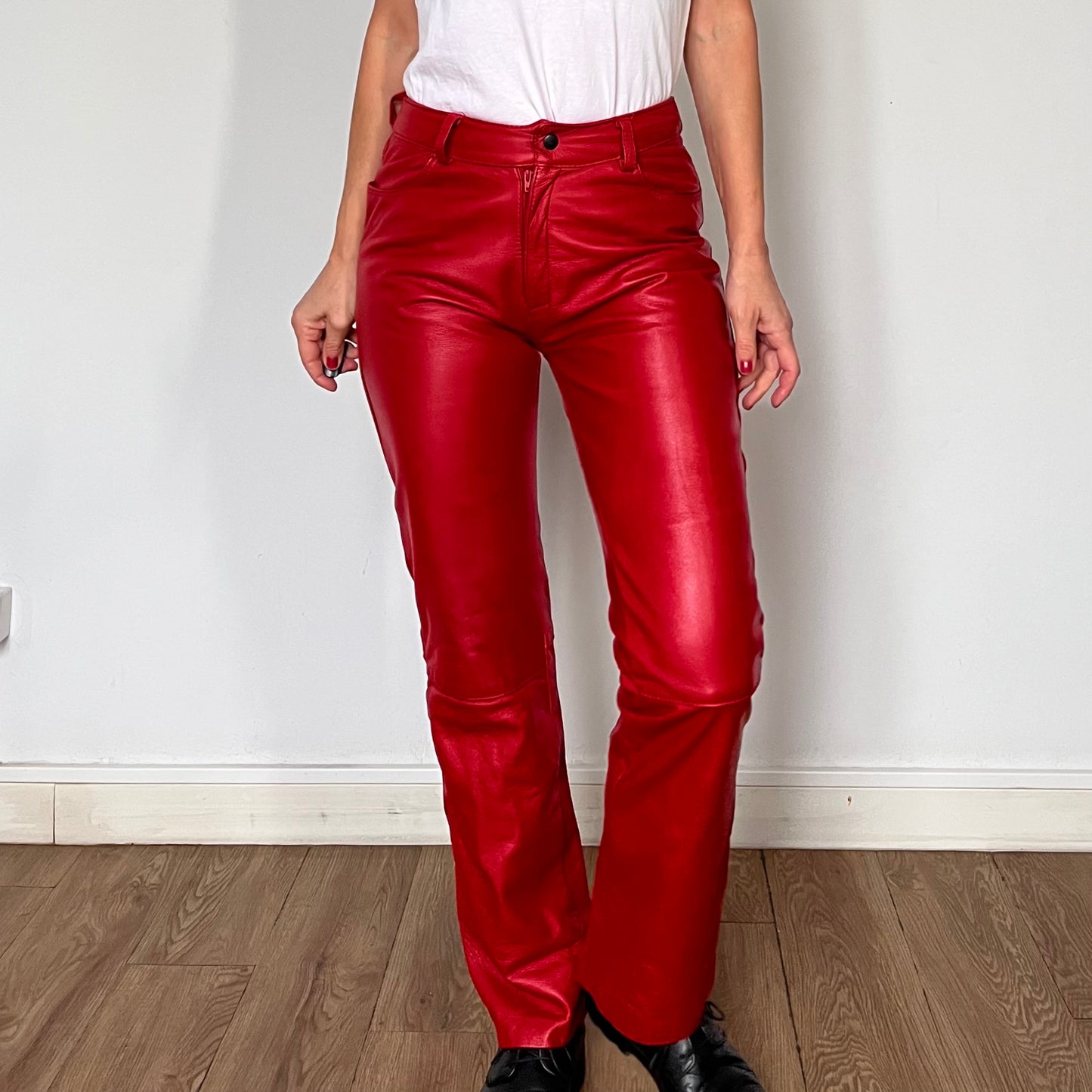 Red Leather trousers