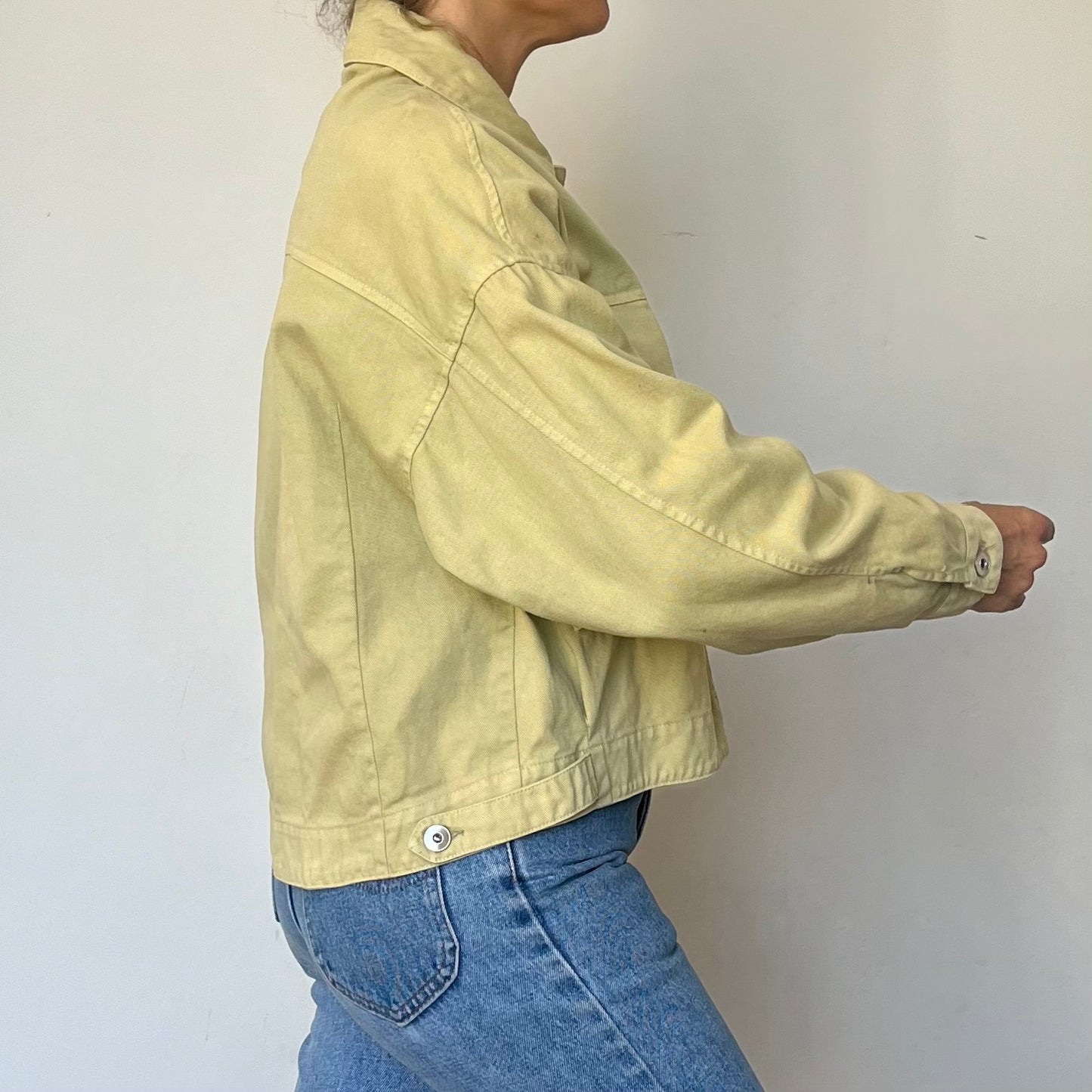 Vintage beige Denim jacket