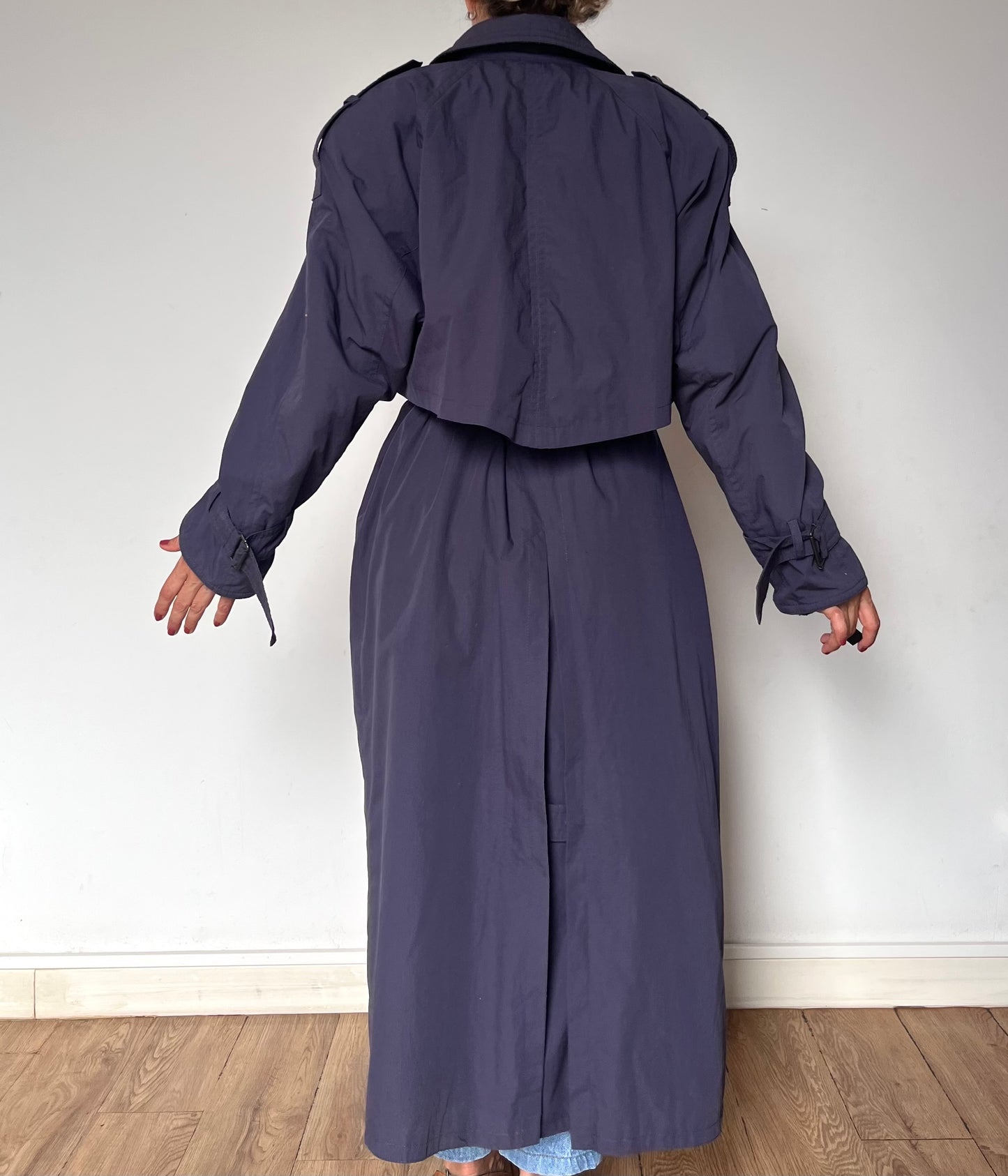 Vintage purple Trench Coat