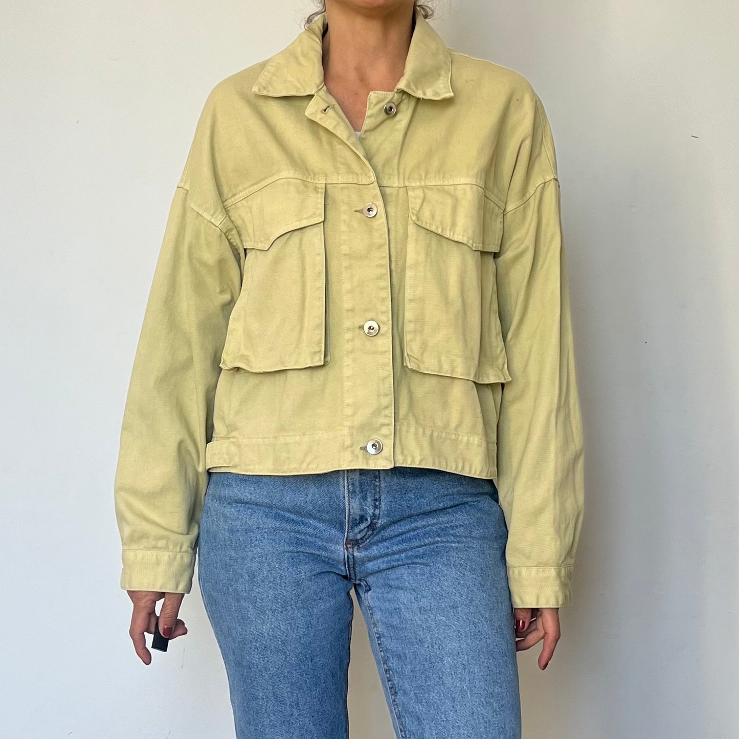Vintage beige Denim jacket