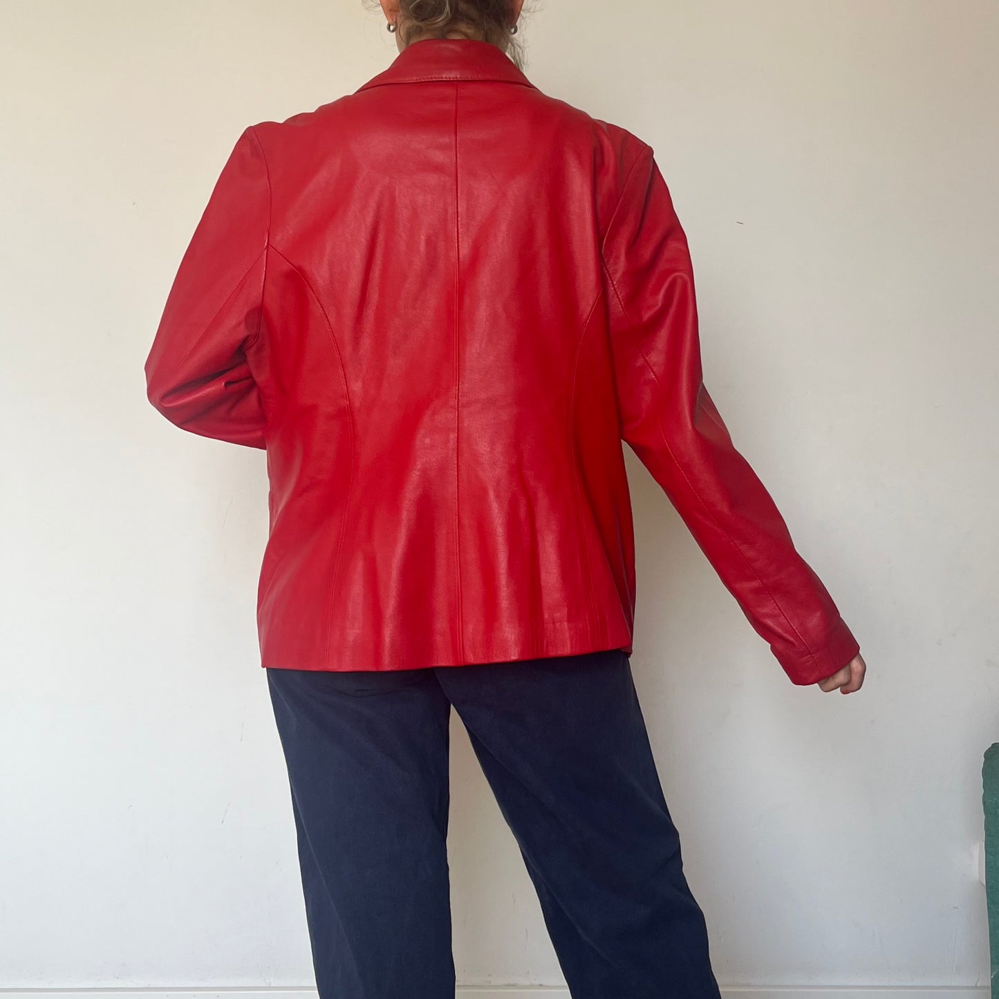 Vintage Red leather jacket