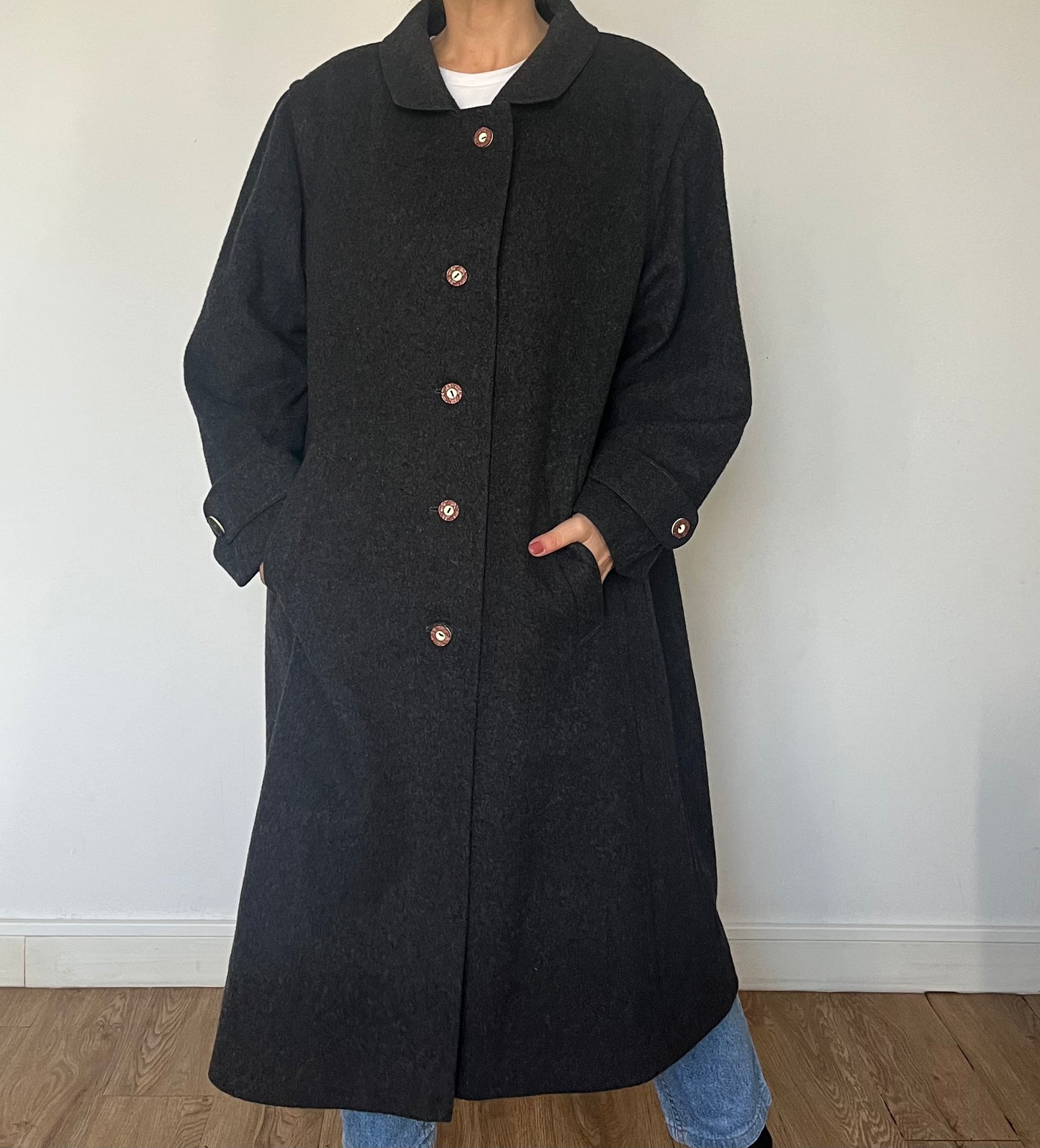 Vintage Austrian Wool Long Coat