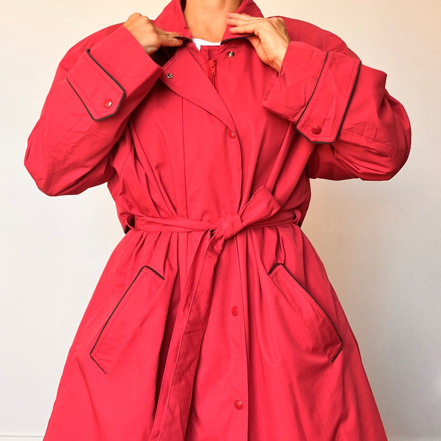 Vintage Fucsia Trench Coat by London Fog
