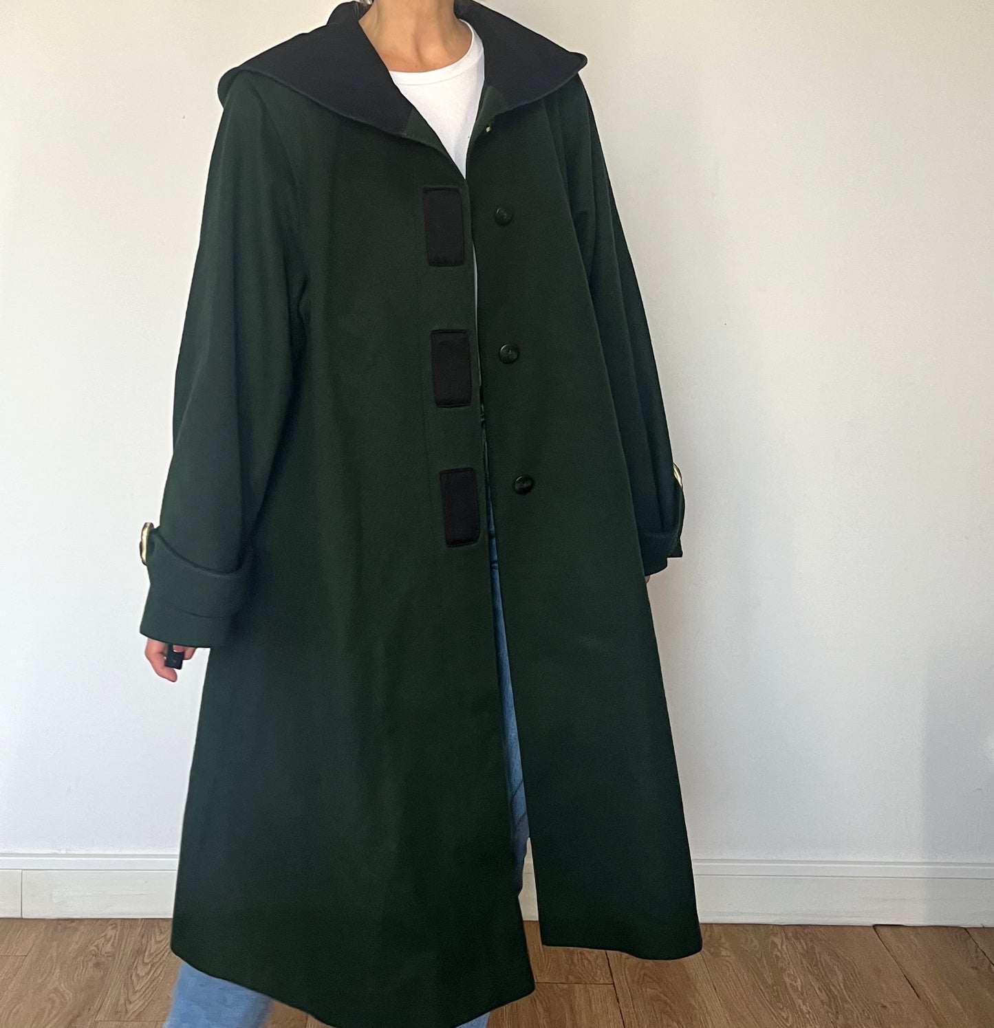 Vintage Austrian Wool Coat with hood