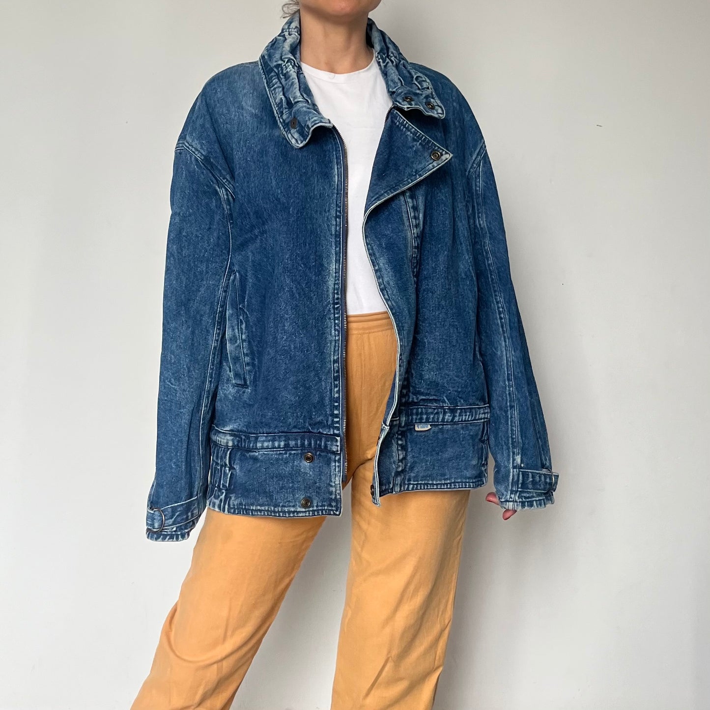 Vintage blue Denim Oversized jacket