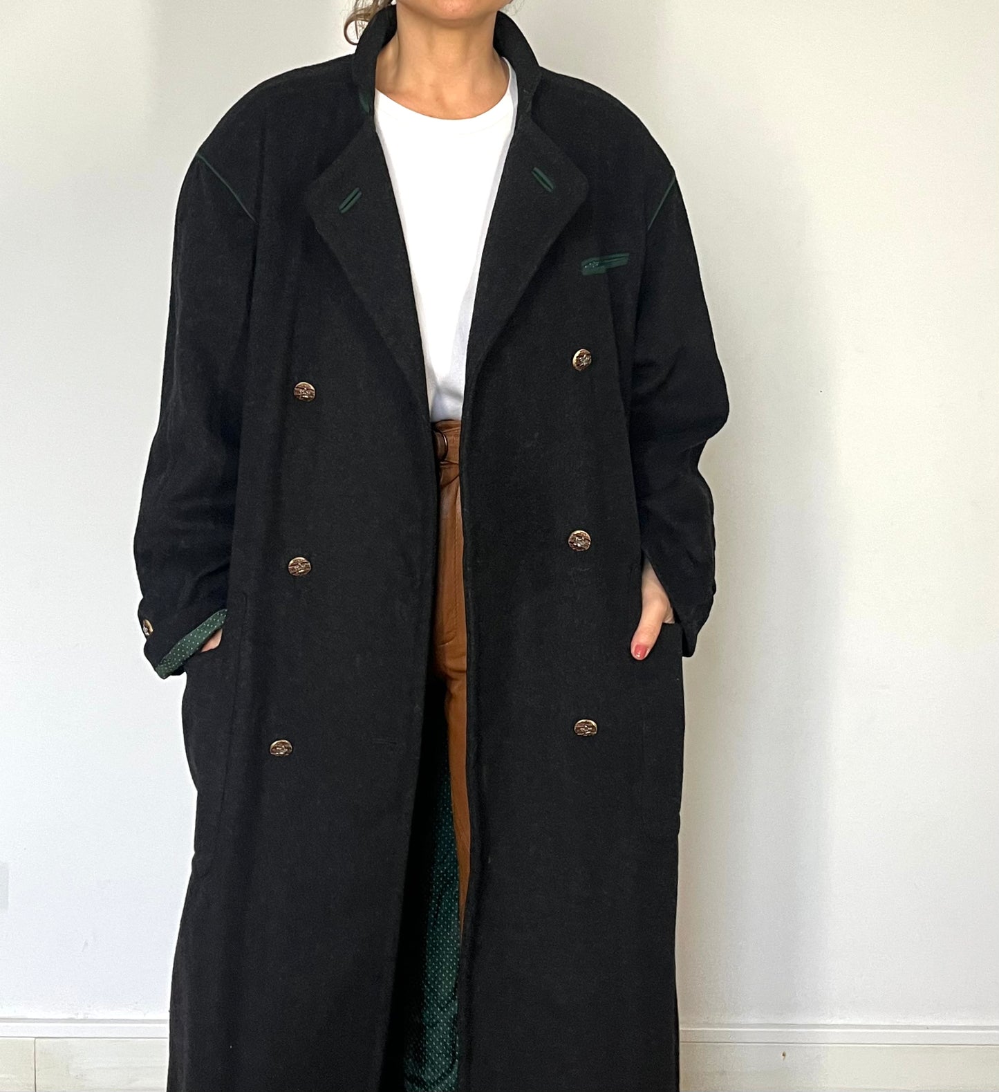 Vintage Austrian Wool Long Coat