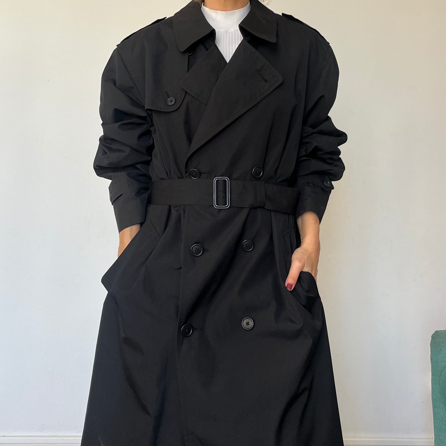 Vintage Long Trench Coat by Hart Schaffner Marx