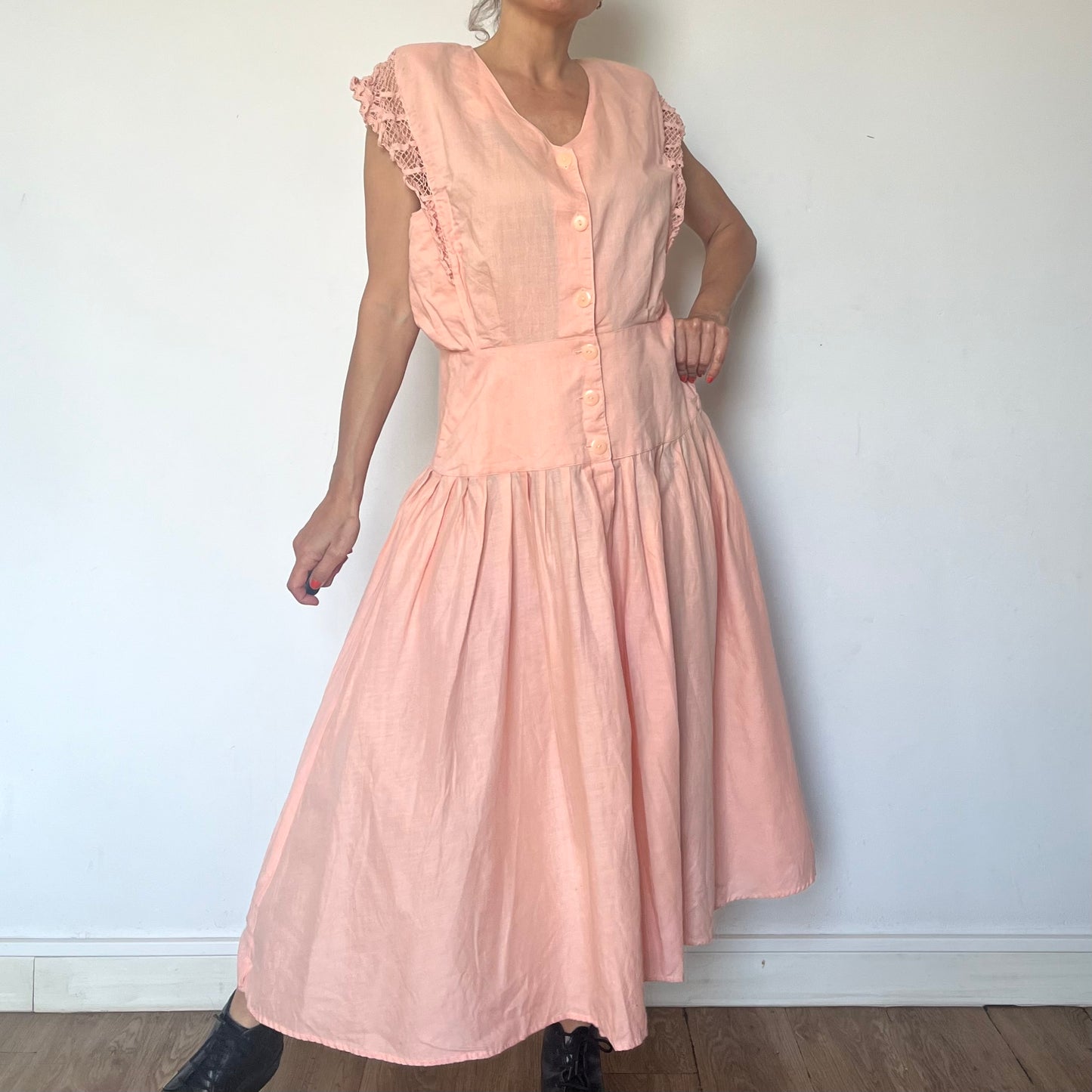 Vintage pink long dress