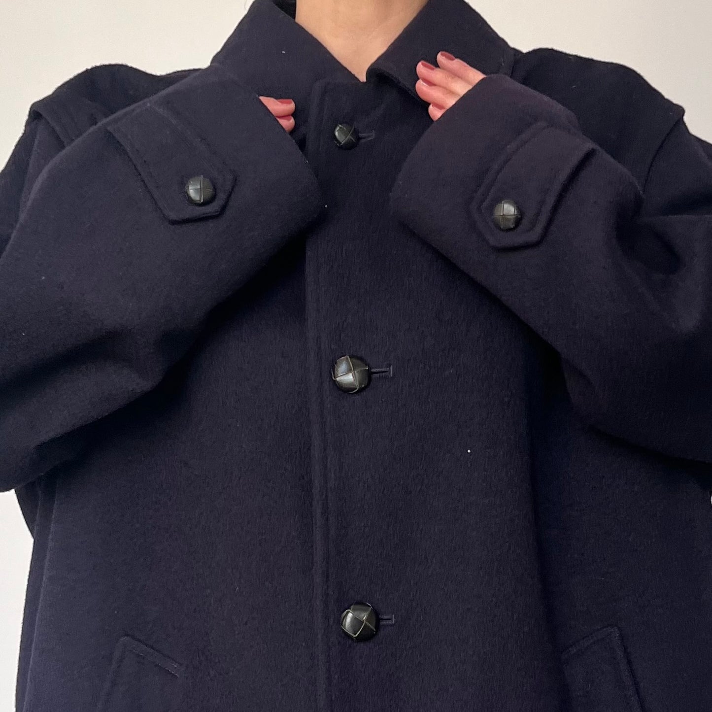 Vintage Austrian blue Wool Coat