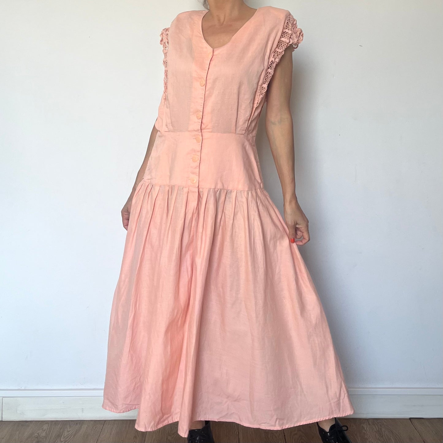 Vintage pink long dress