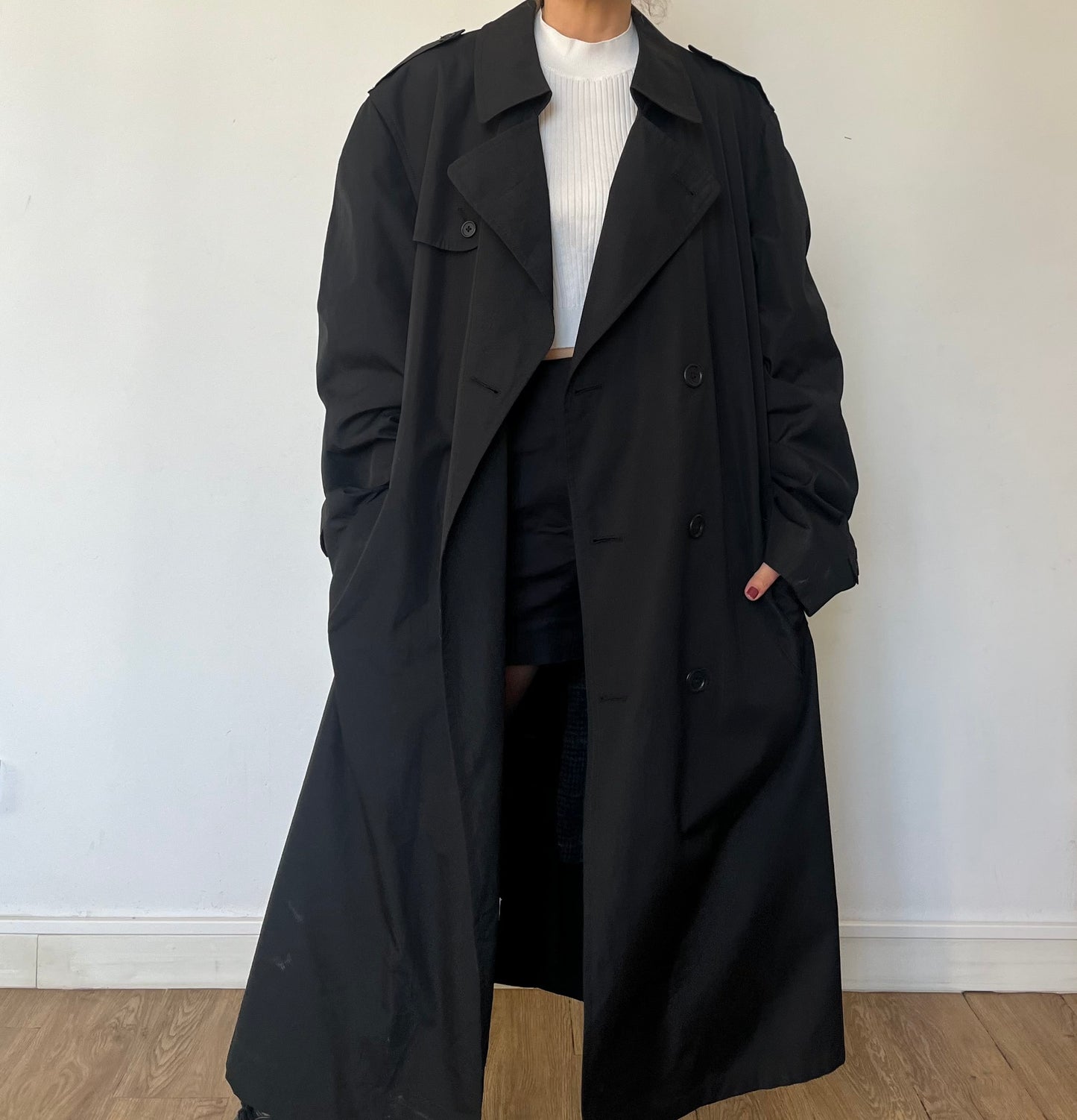 Vintage Long Trench Coat by Hart Schaffner Marx