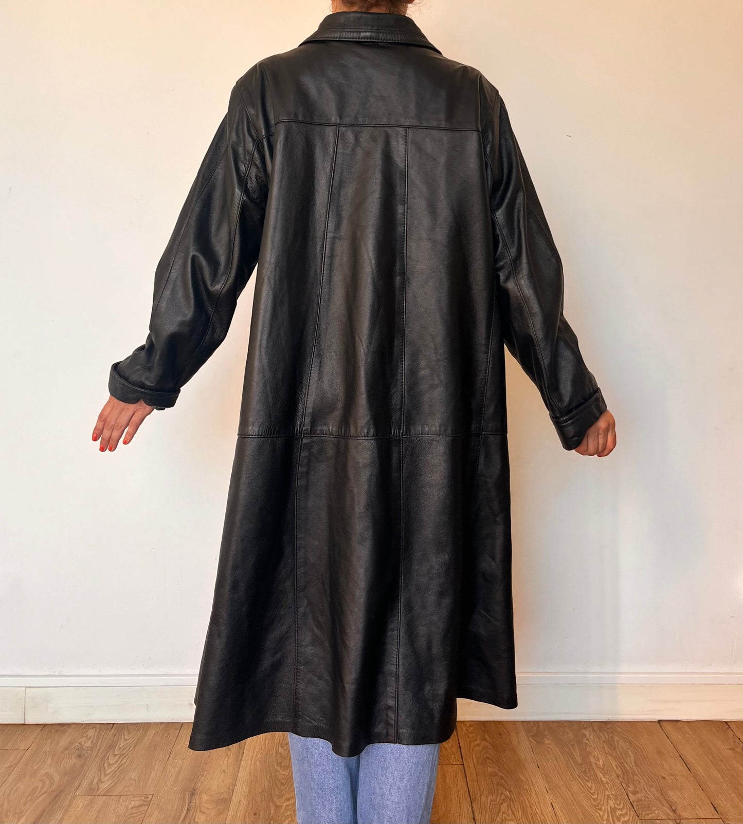 Vintage Leather overcoat