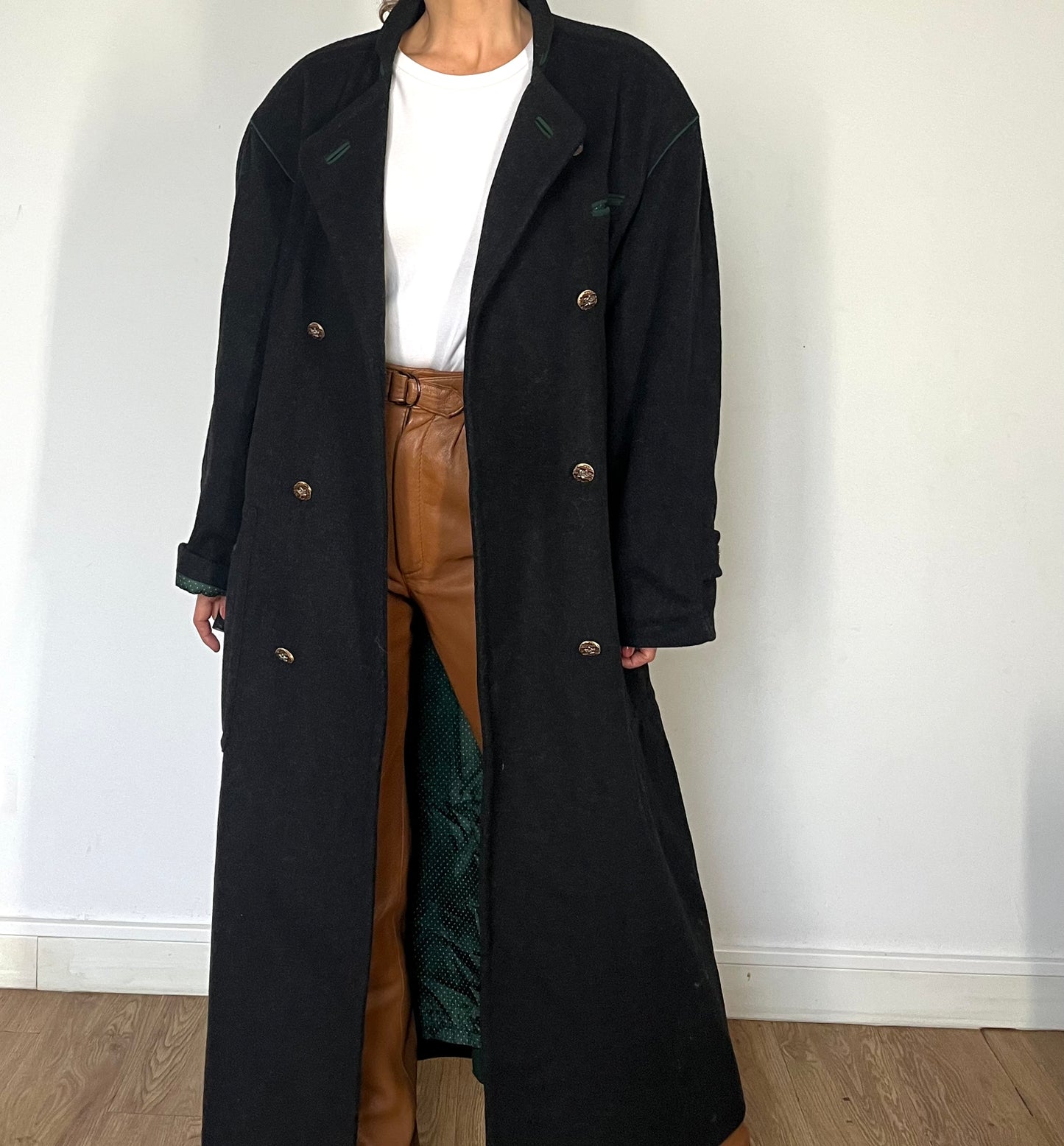 Vintage Austrian Wool Long Coat