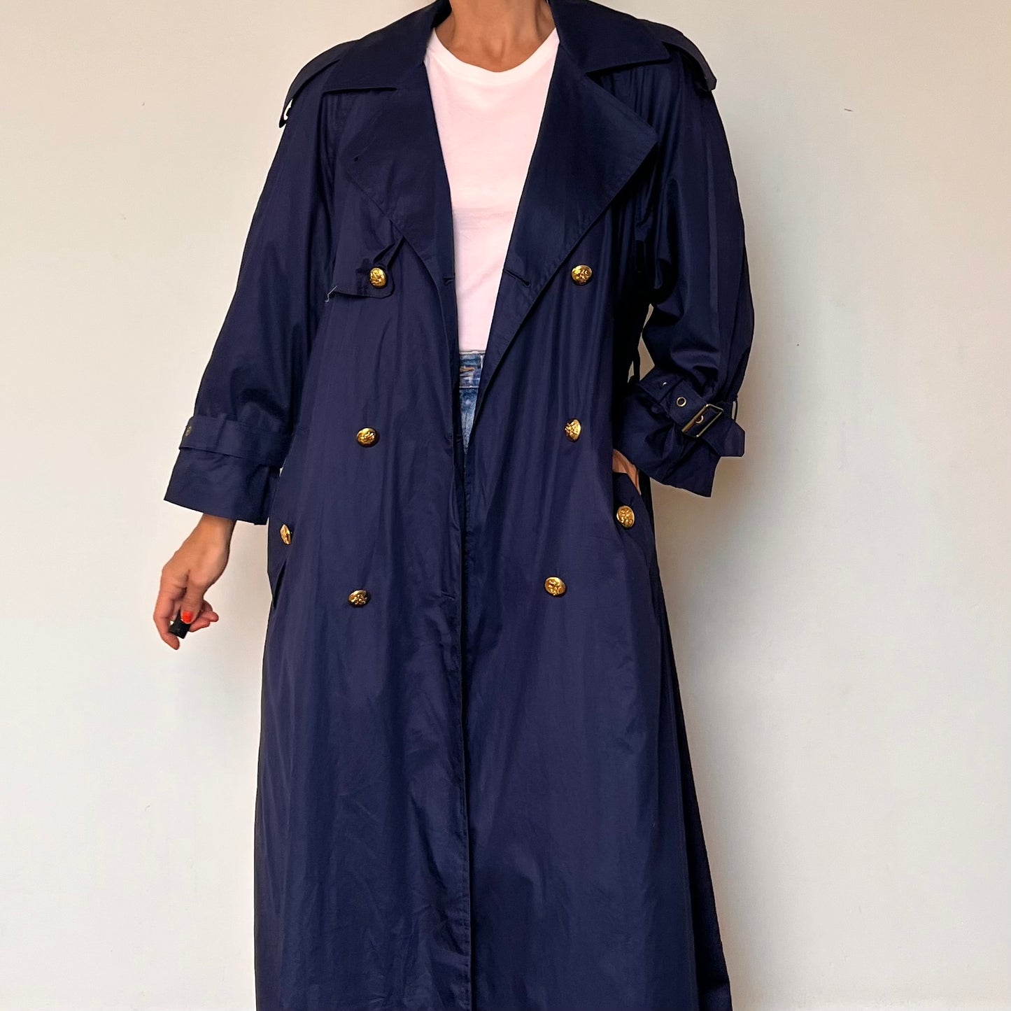 Vintage Blue Trench Coat by London Fog