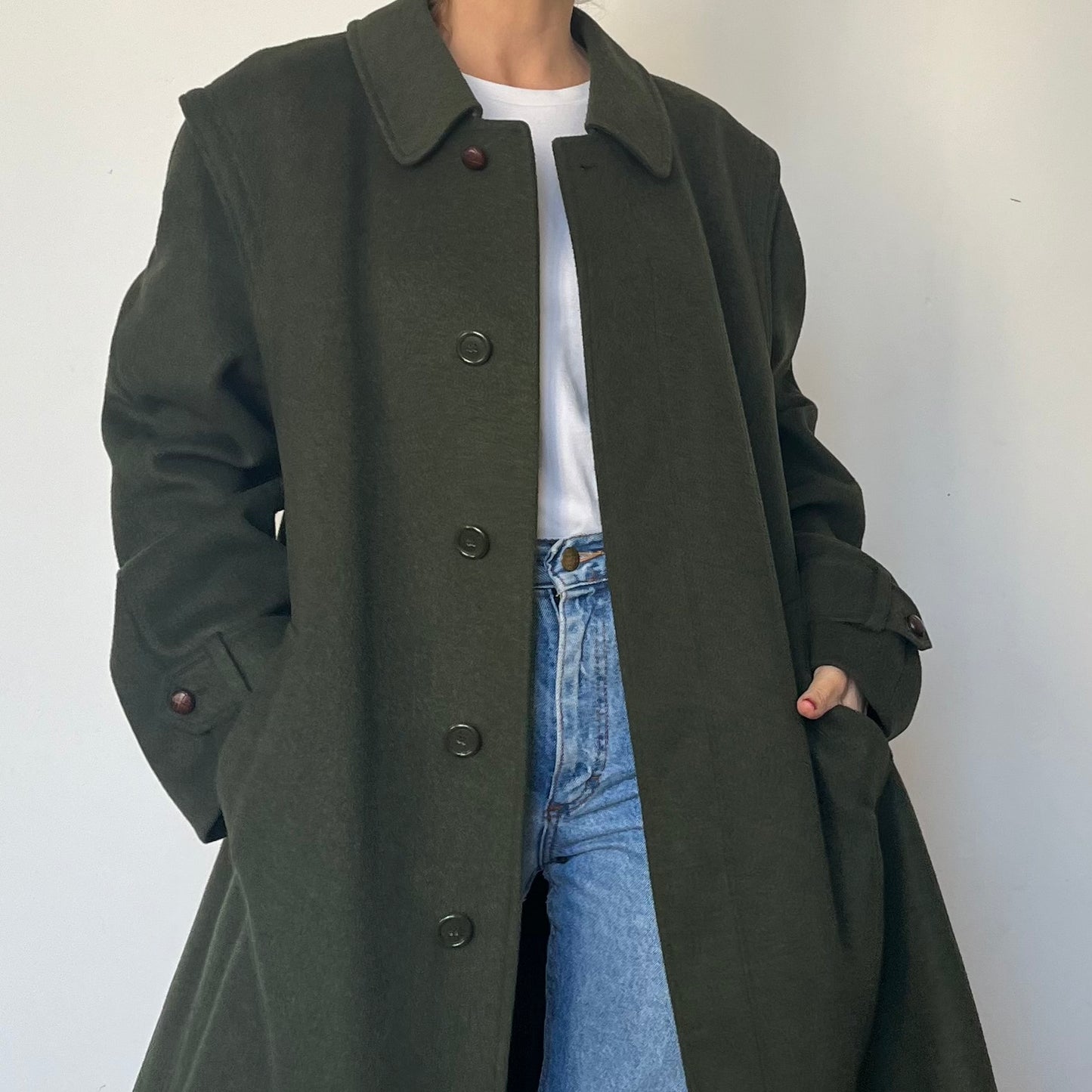 Vintage Austrian Wool Long Coat by Aquila