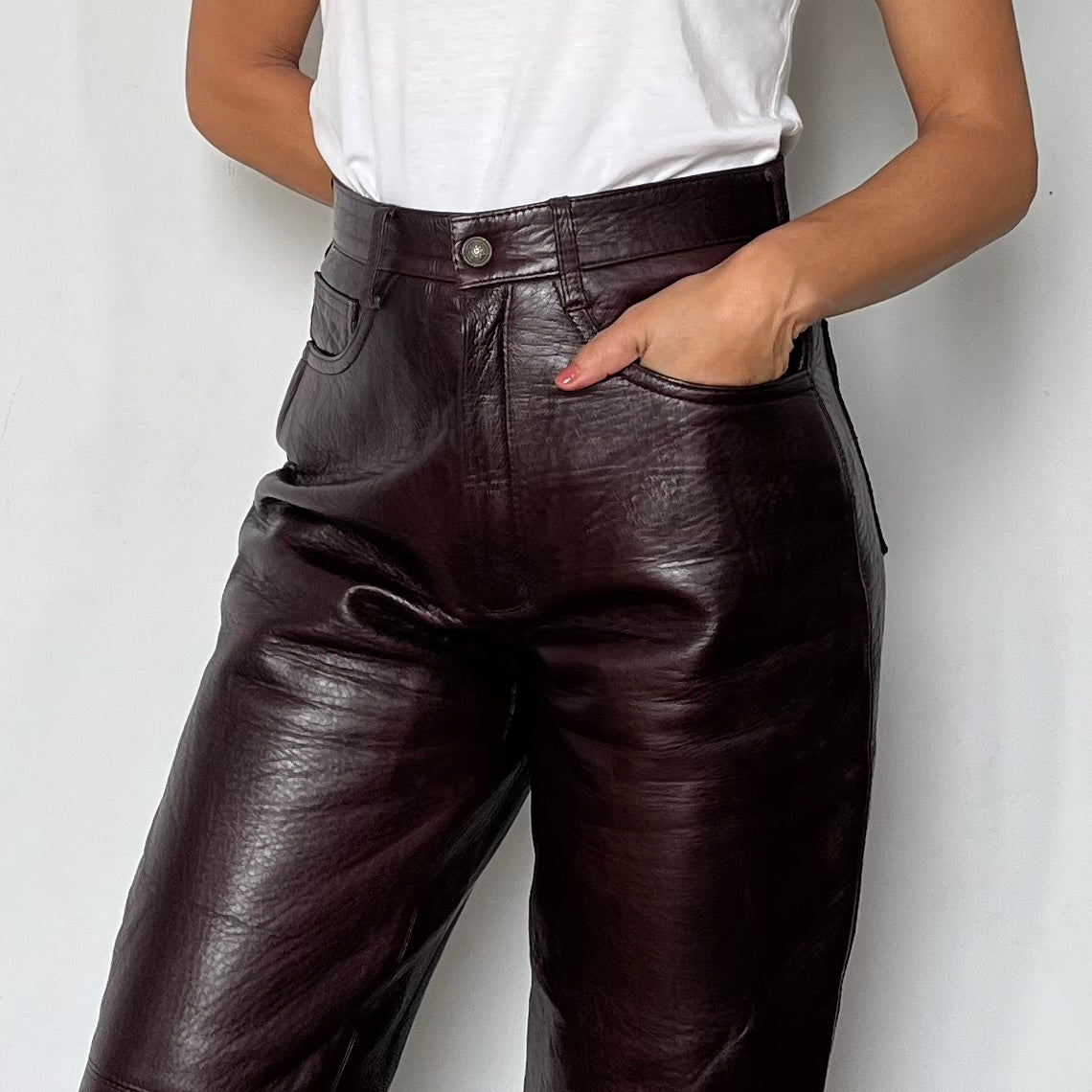Brown Leather trousers