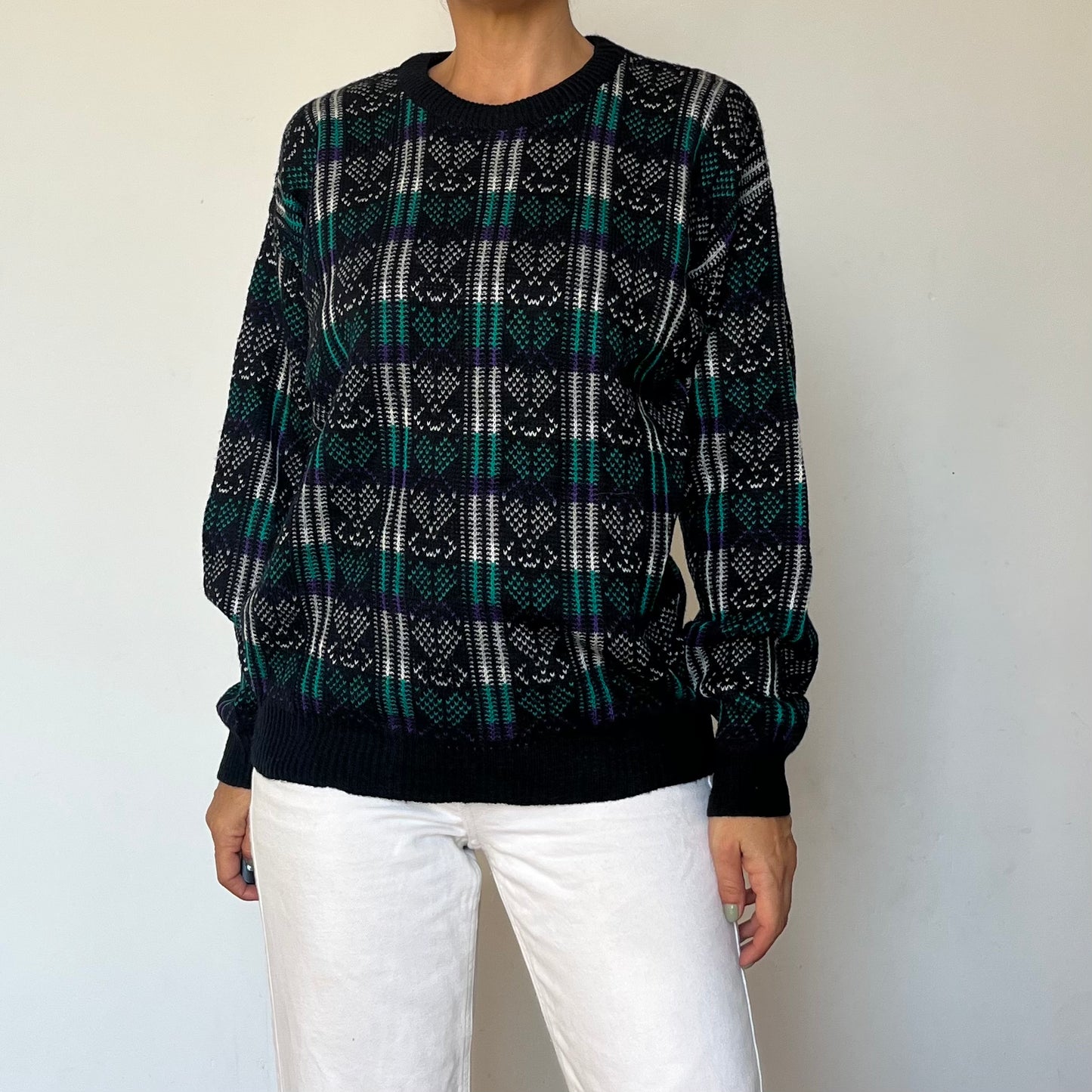 Vintage unisex Plaid Sweater