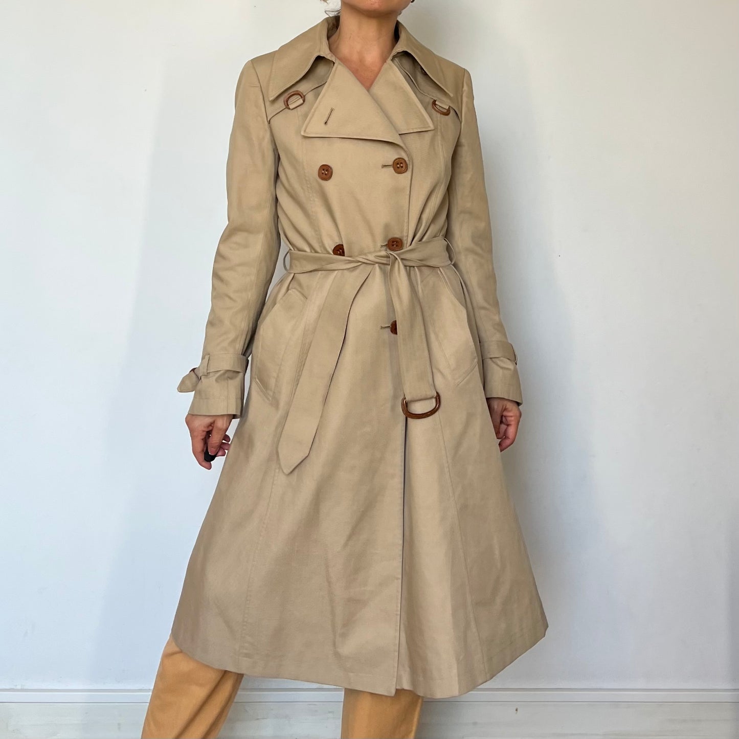 Vintage Beige Trench Coat