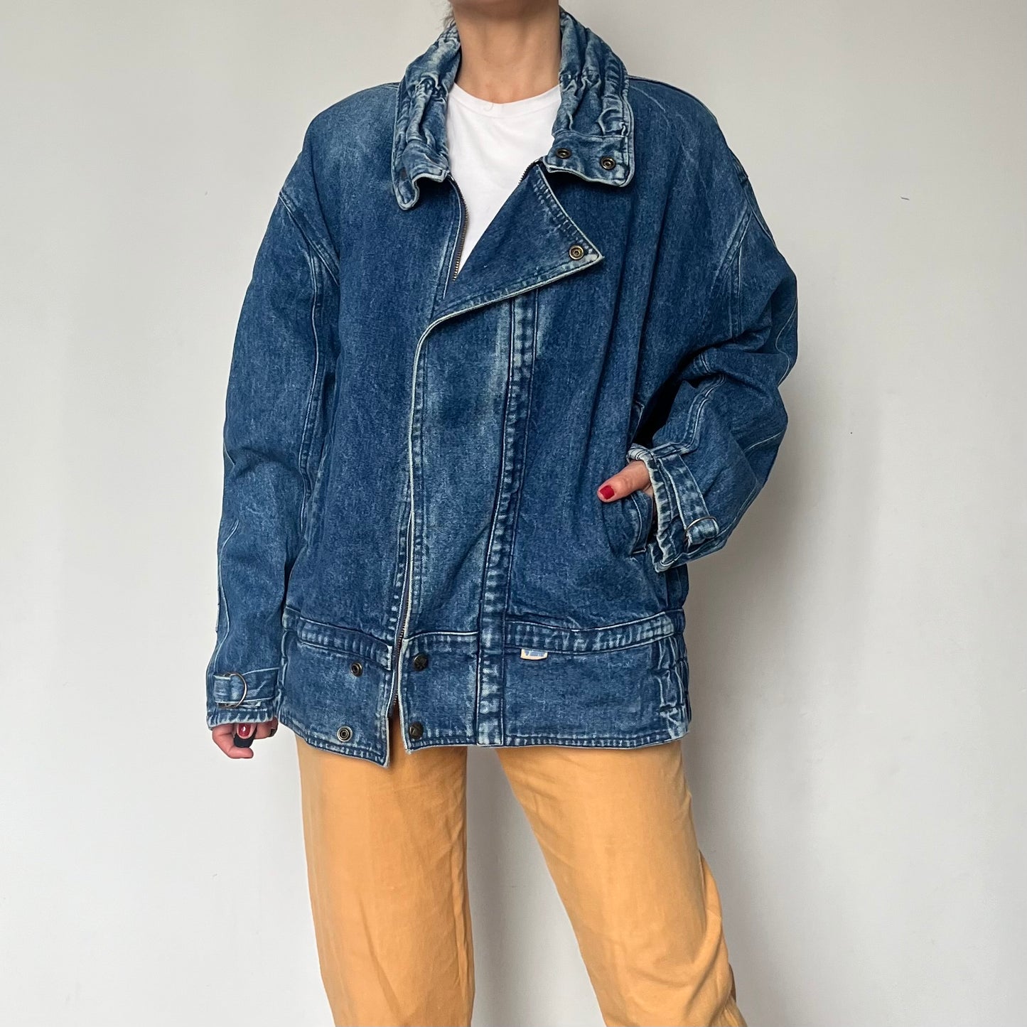 Vintage blue Denim Oversized jacket