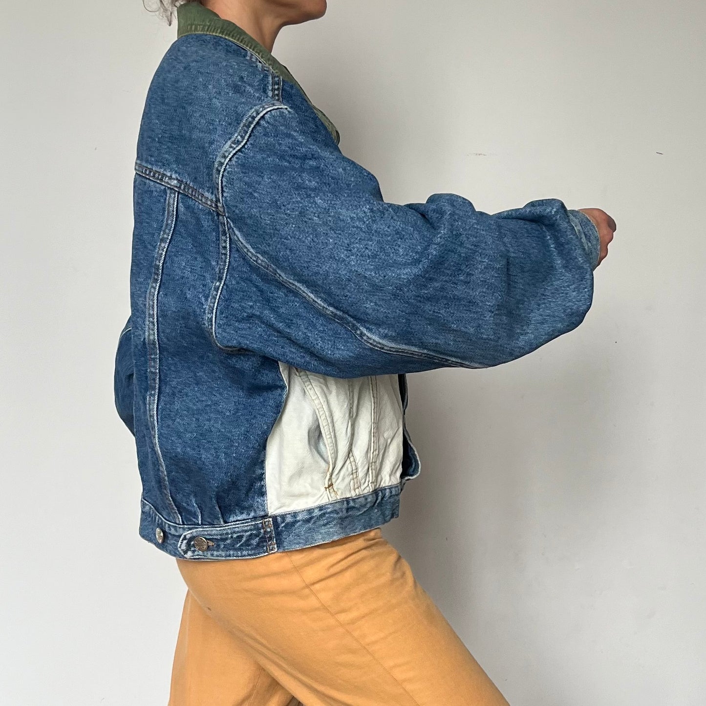 Vintage blue & White Denim jacket by Forage