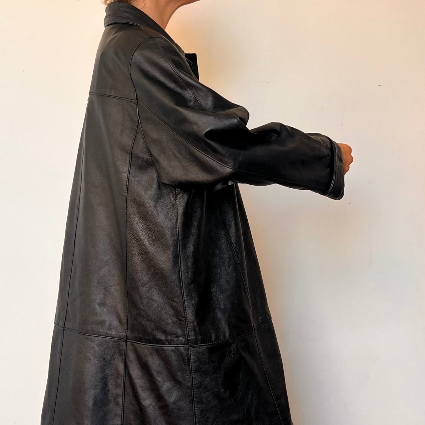Vintage Leather overcoat