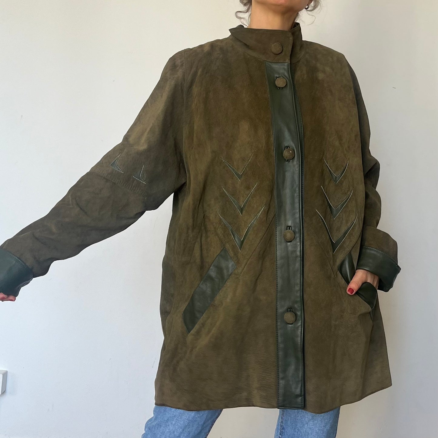 Vintage oversized Leather Jacket