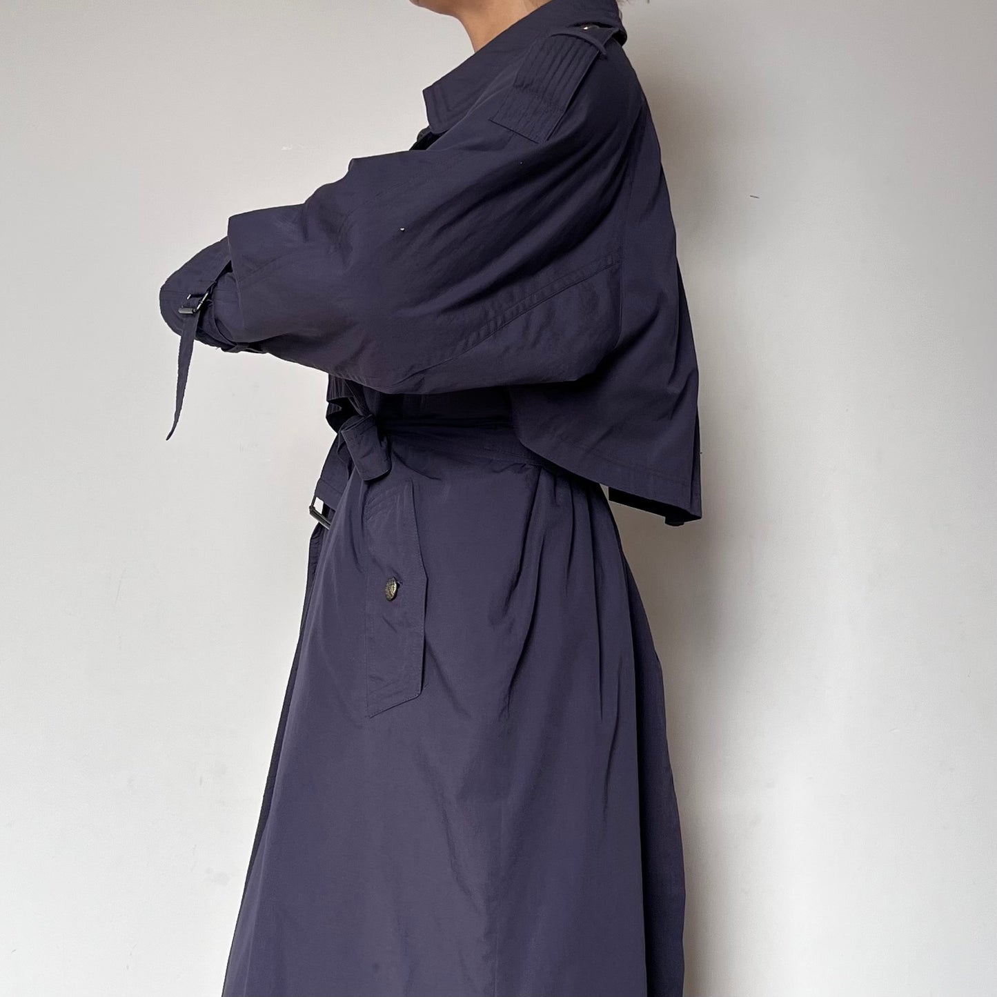 Vintage purple Trench Coat