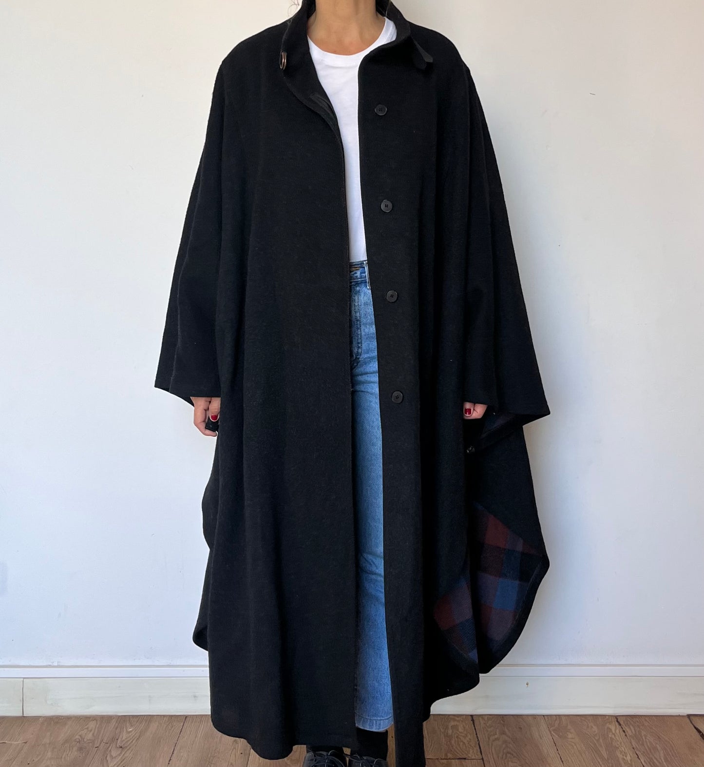 Vintage Wool Loden Cape