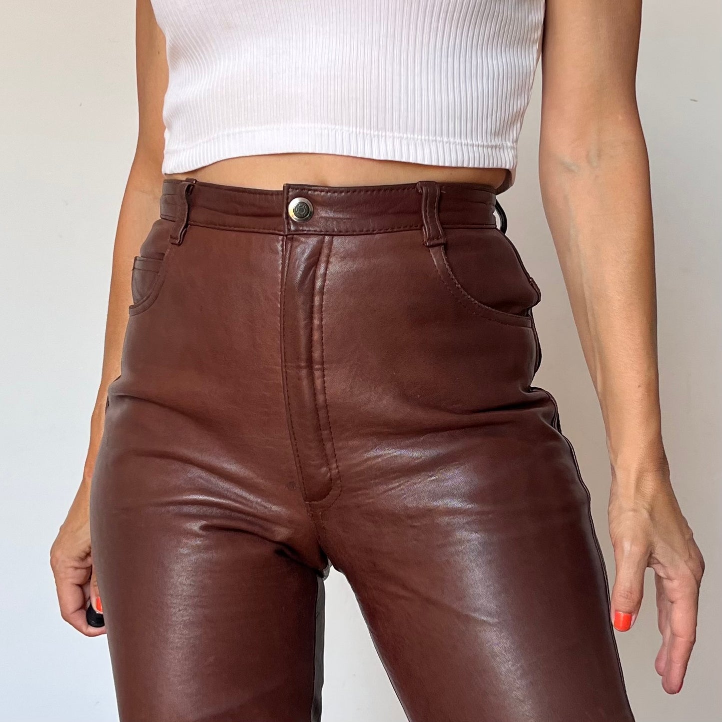 Brown Leather trousers