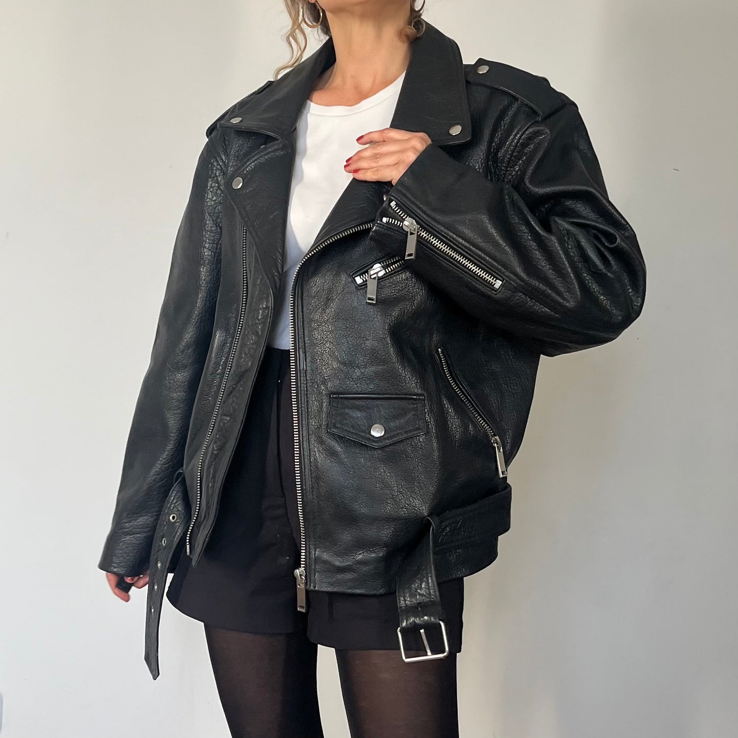 Vintage Motorcycle Biker leather jacket