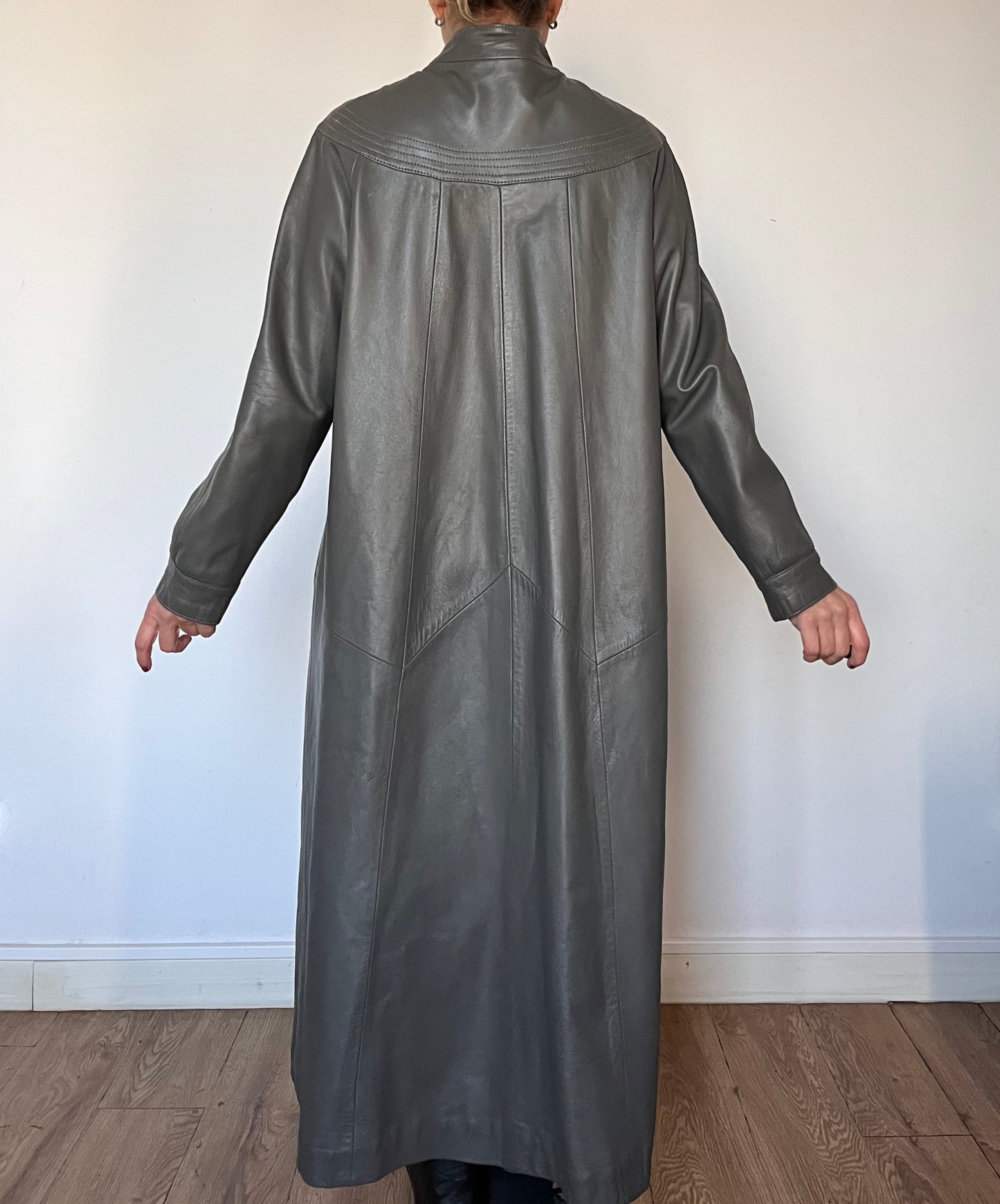 Vintage gray trench coat