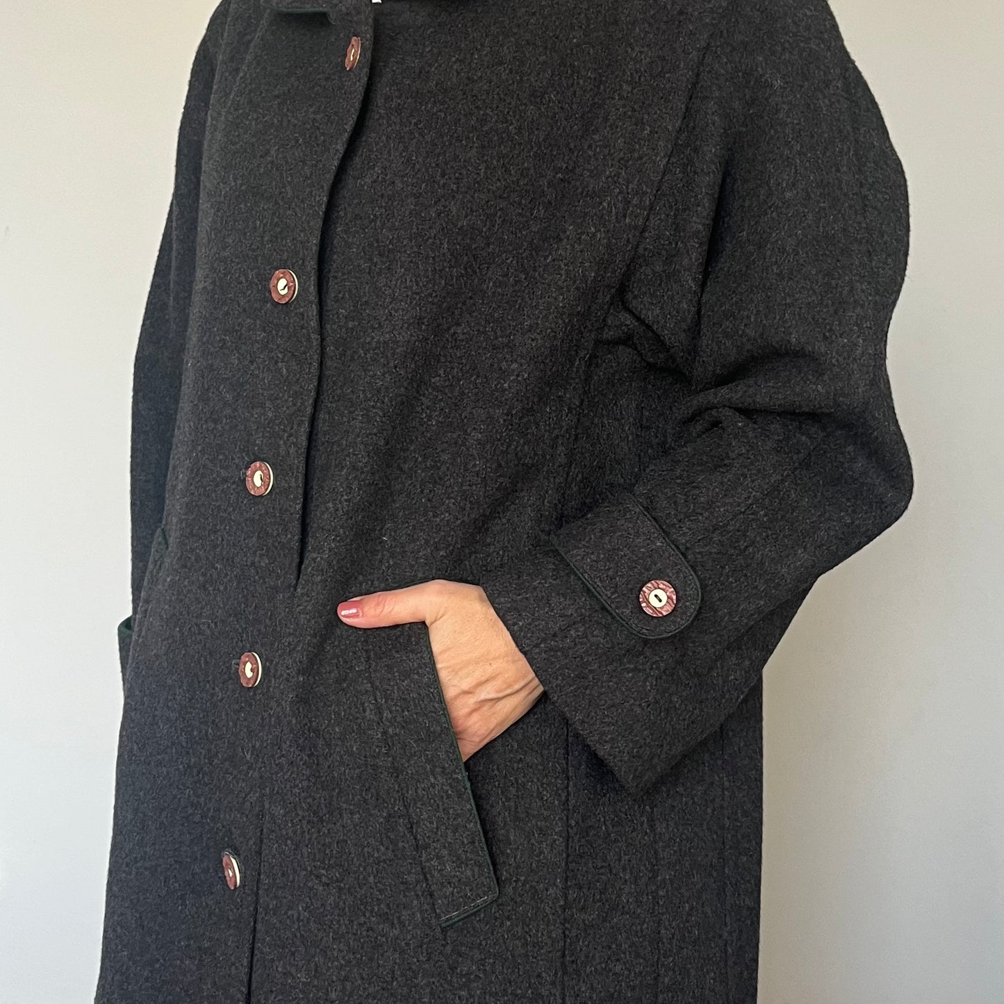 Vintage Austrian Wool Long Coat