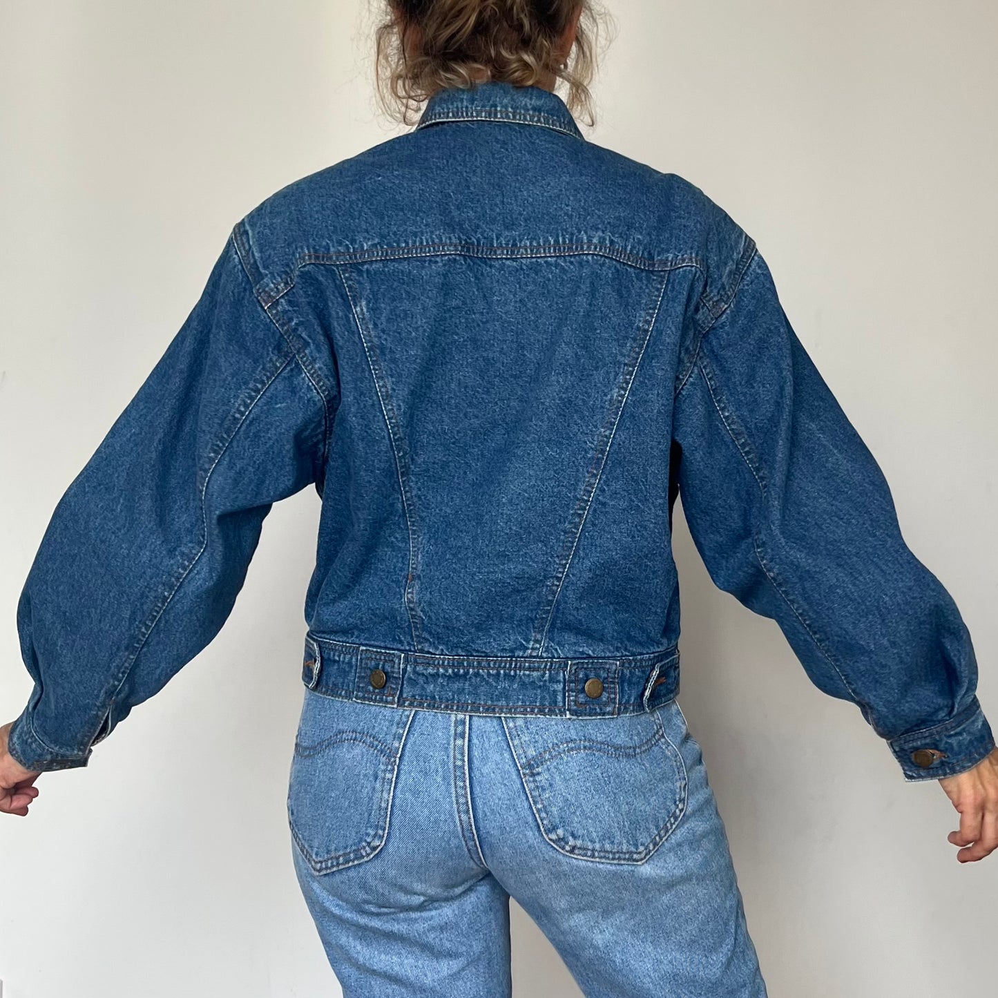 Vintage crop denim jacket