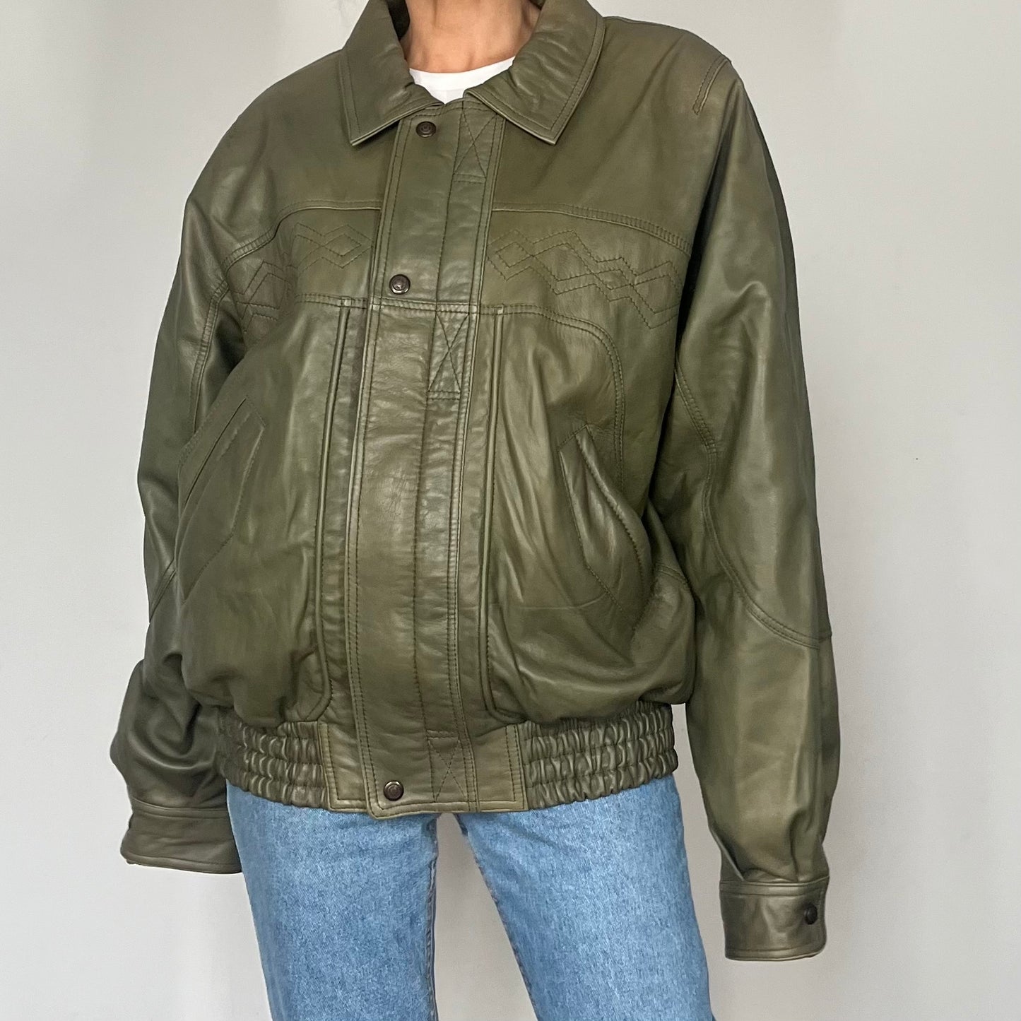 Vintage old stock green Bomber jacket