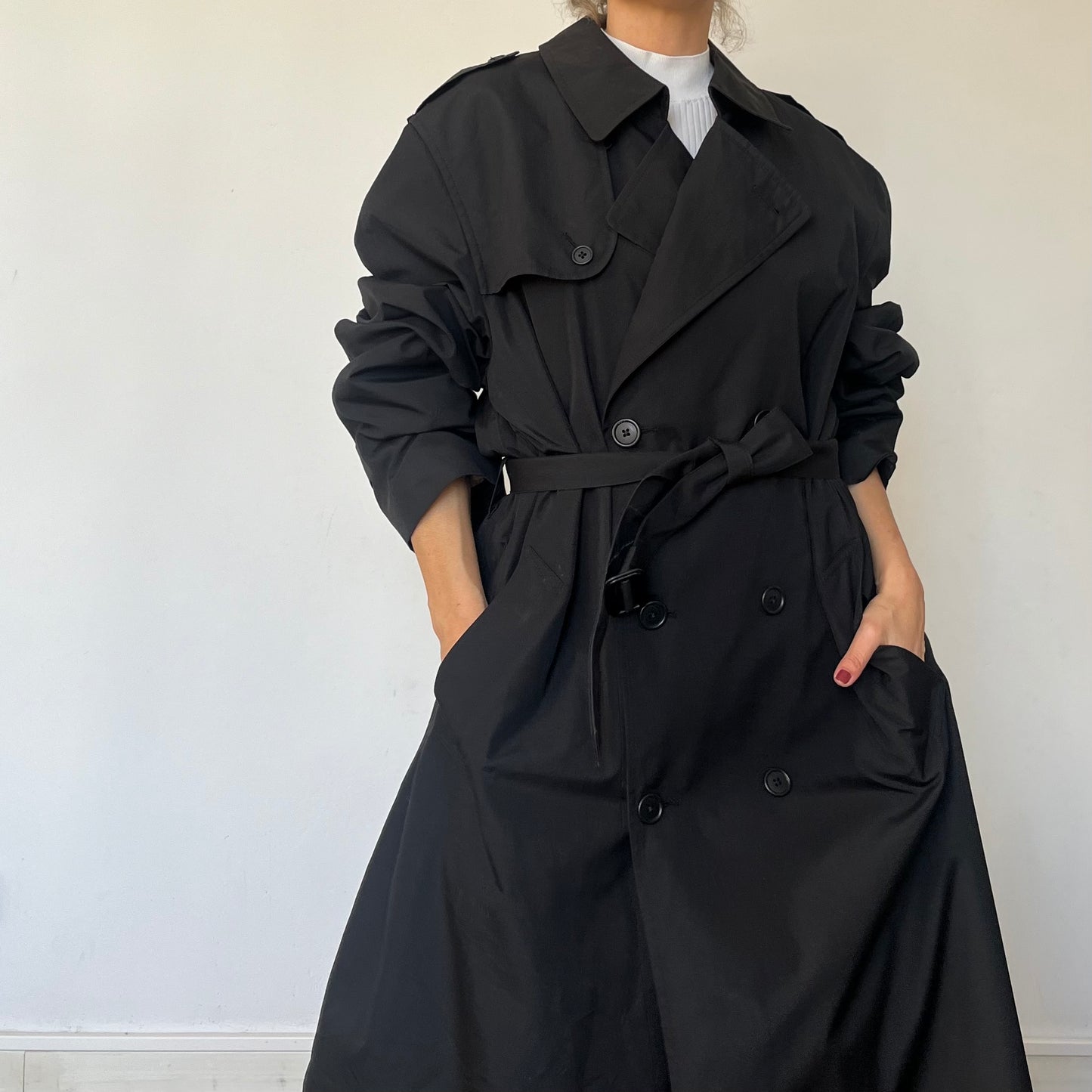Vintage Long Trench Coat by Hart Schaffner Marx