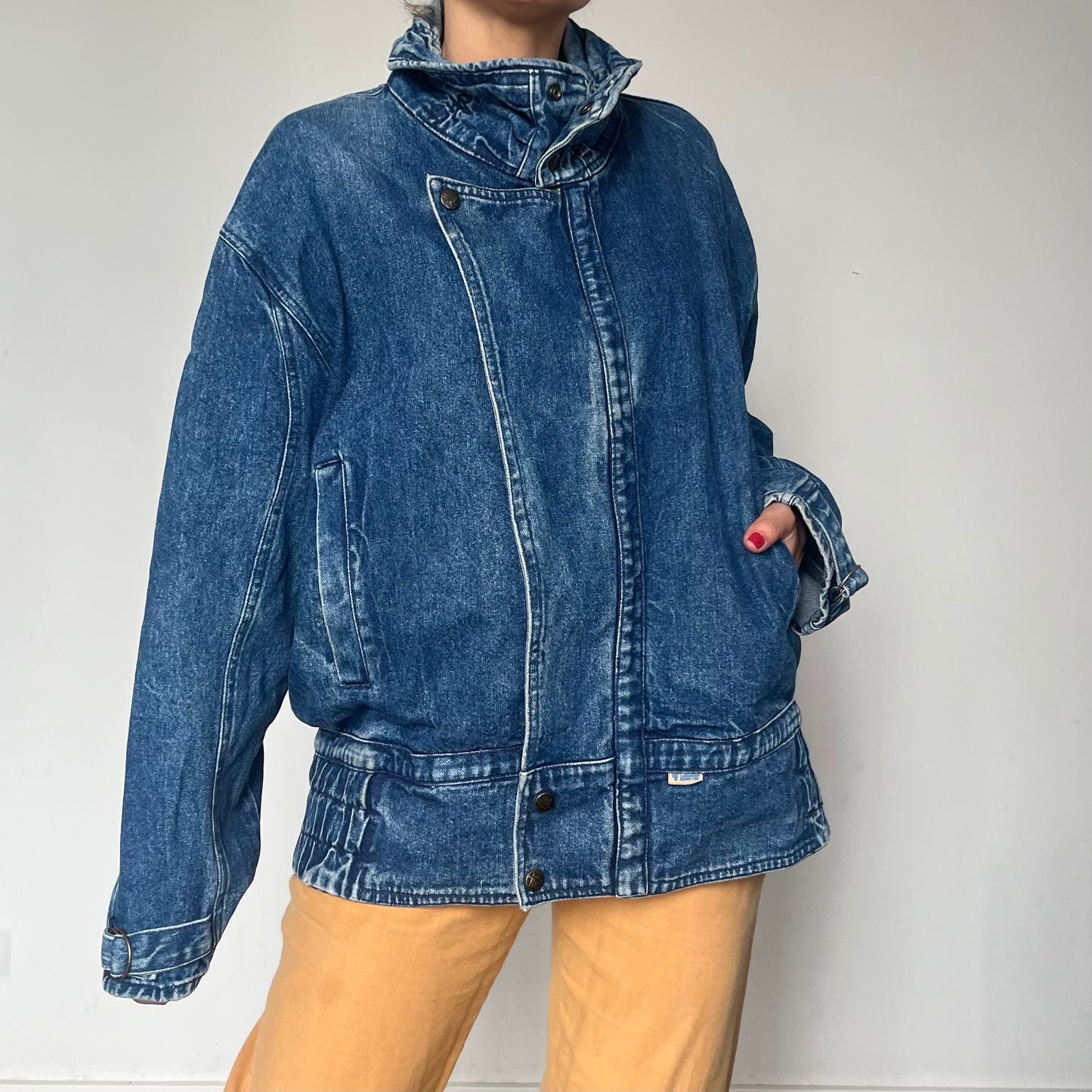 Vintage blue Denim Oversized jacket