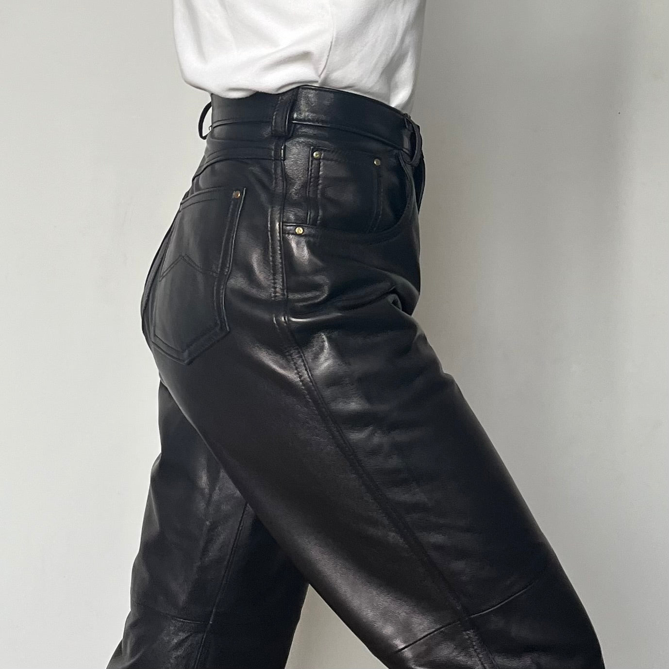 Dark Brown Leather trousers