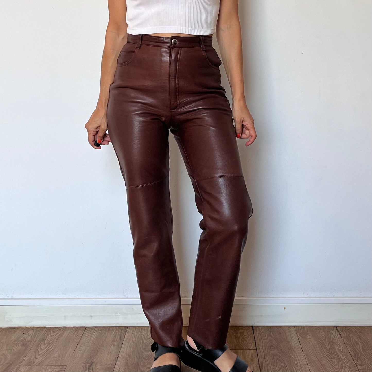 Brown Leather trousers