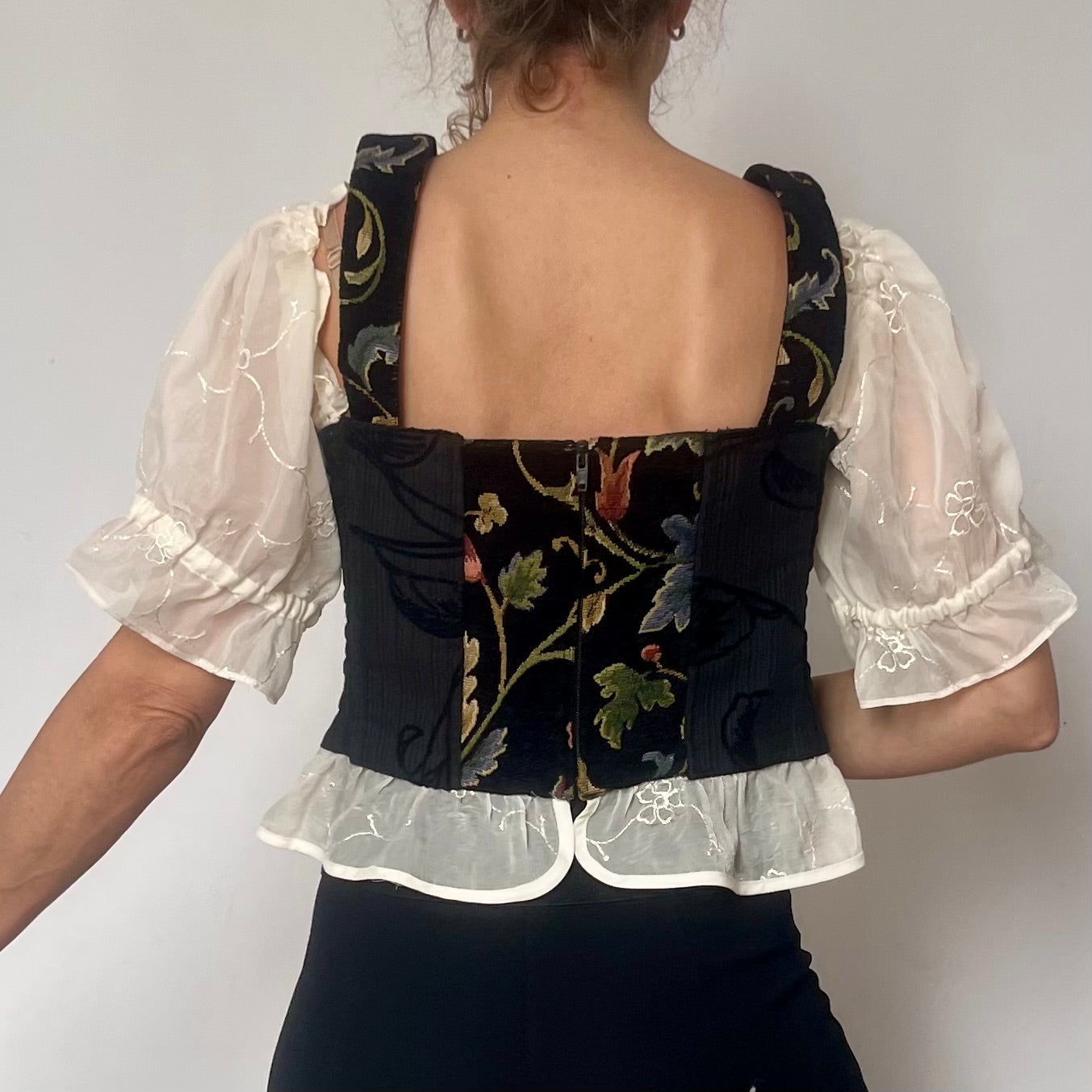 Austrian folk Blouse and Vest