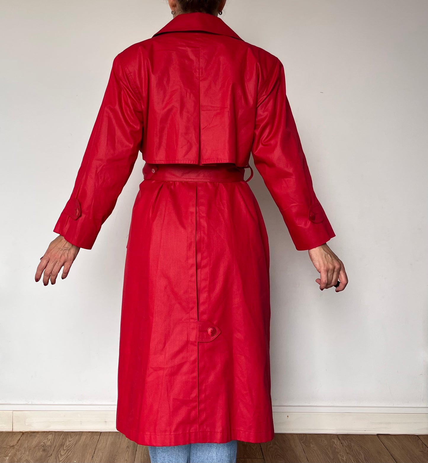 Vintage Red Trench Coat by London Fog