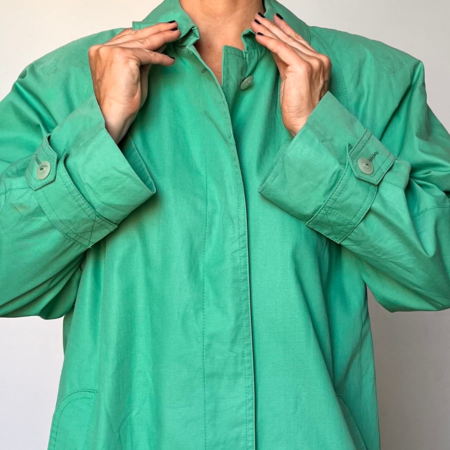 Vintage Green Trench Coat by London Fog