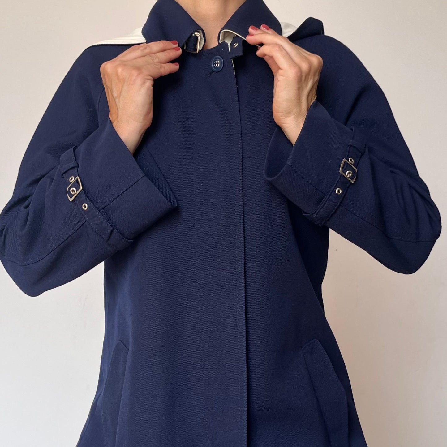 Vintage blue Trench Coat