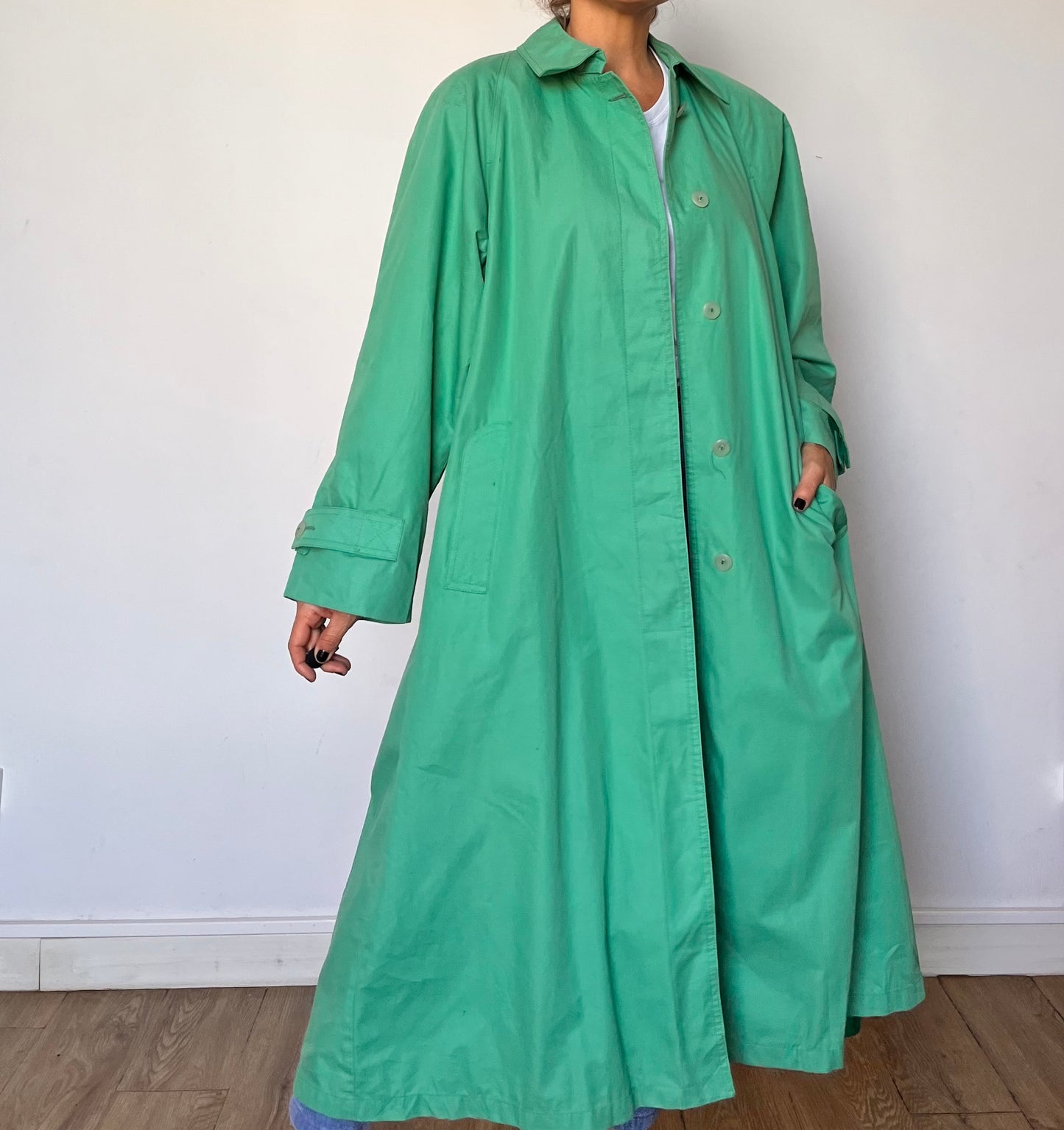 Vintage Green Trench Coat by London Fog