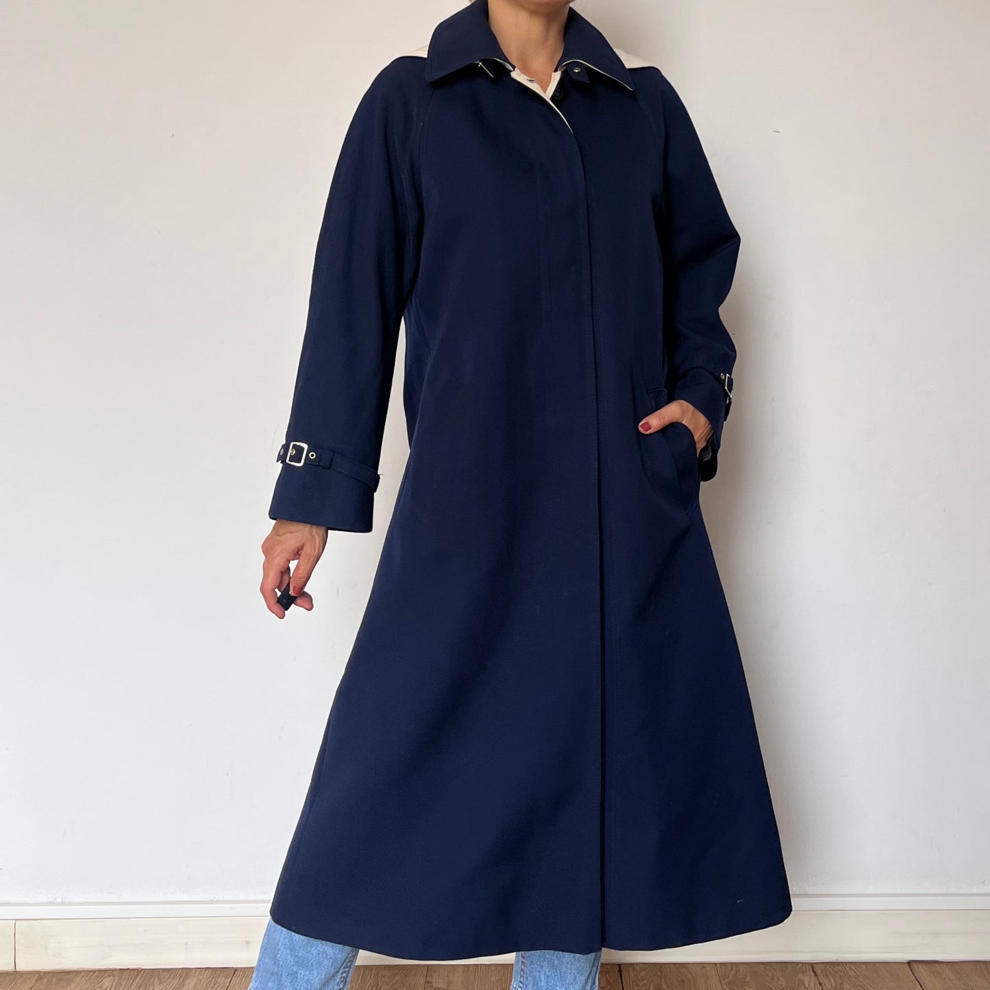 Vintage blue Trench Coat
