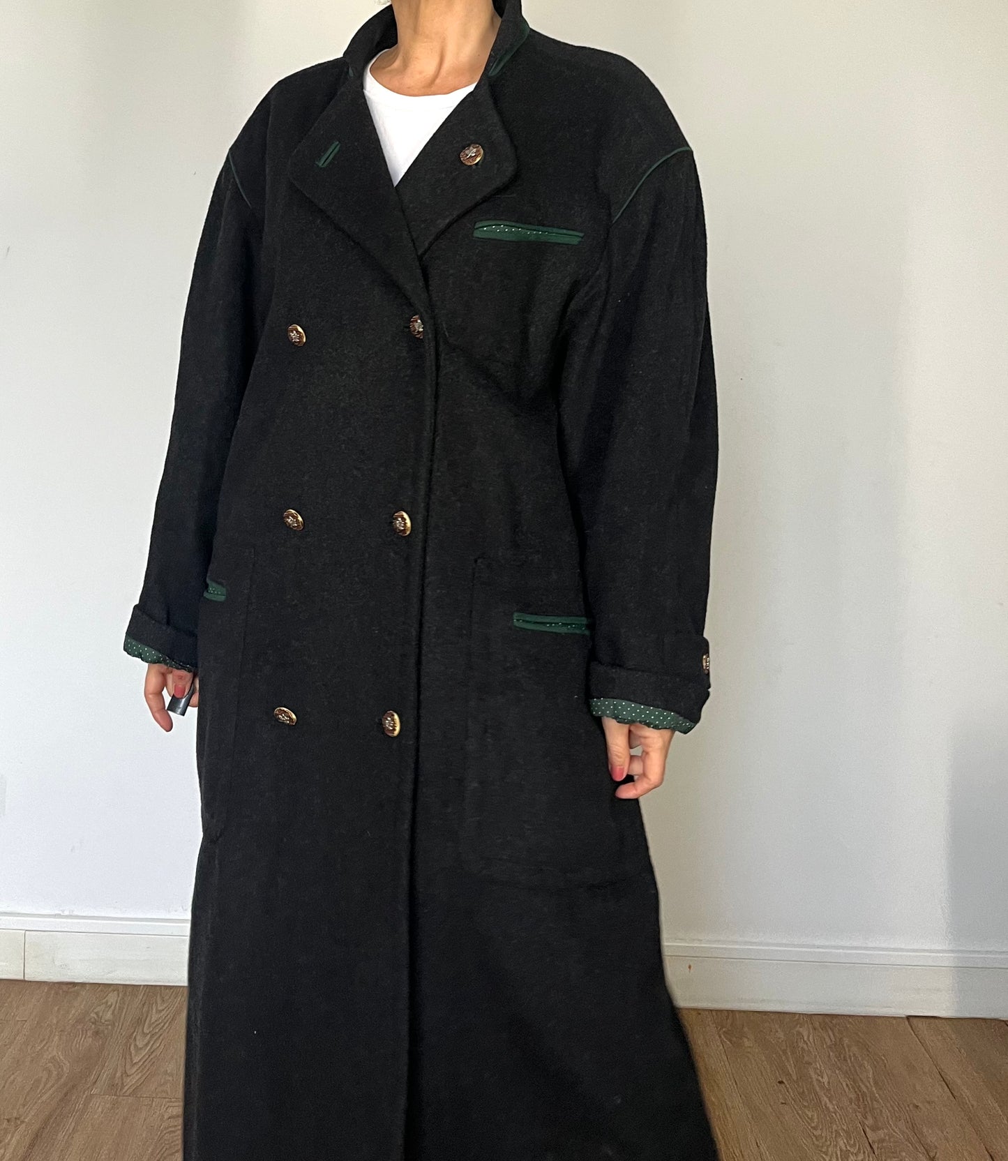 Vintage Austrian Wool Long Coat