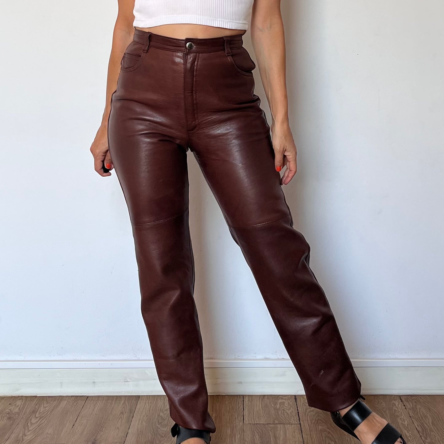 Brown Leather trousers