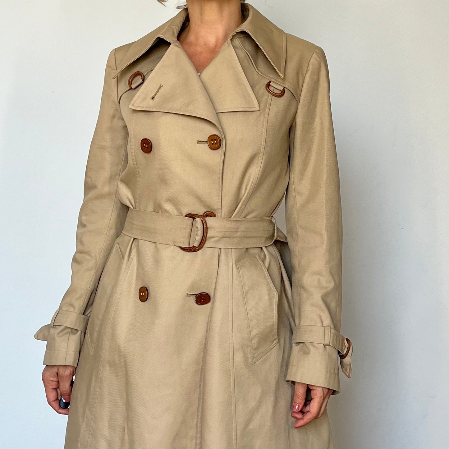 Vintage Beige Trench Coat