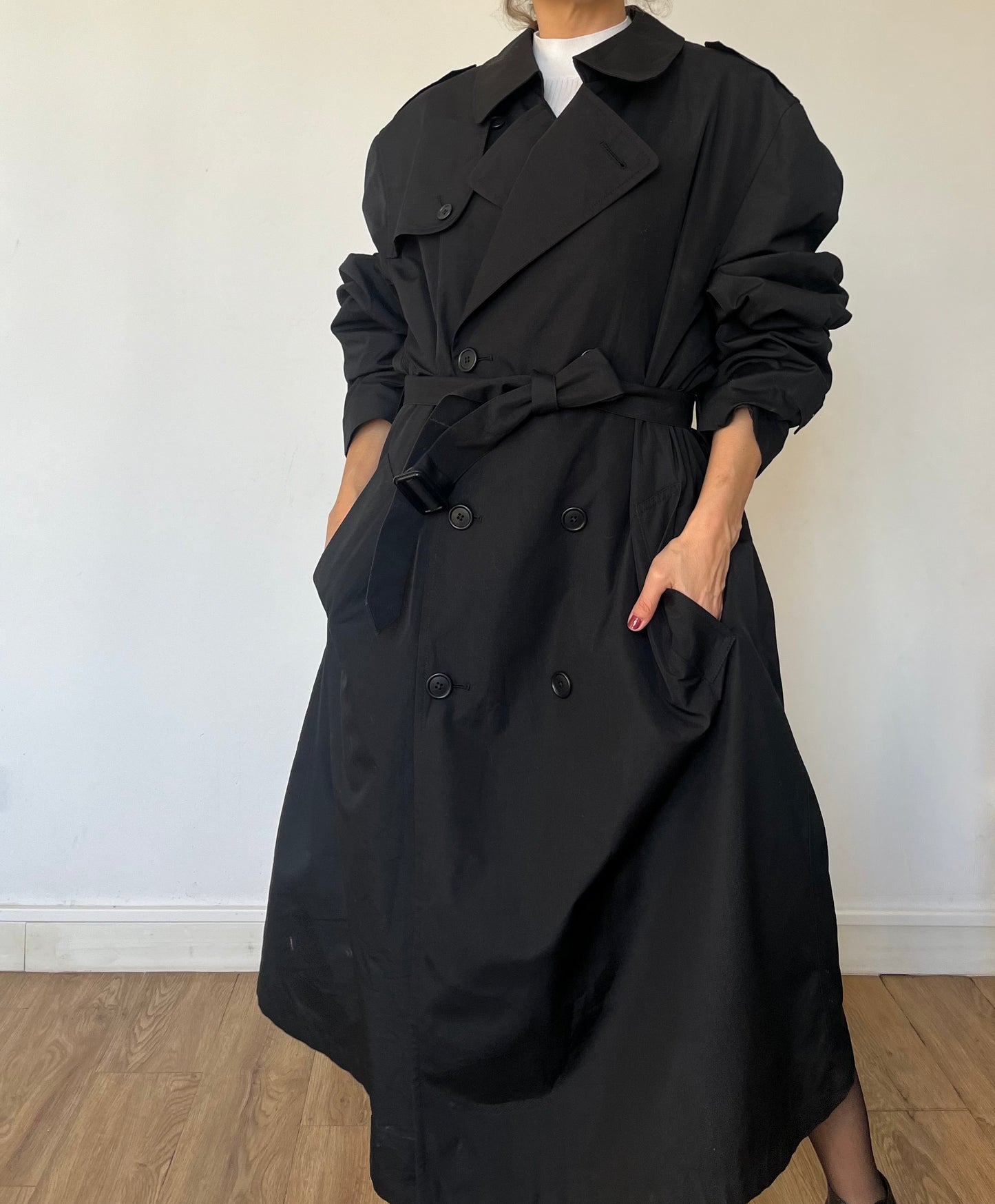 Vintage Long Trench Coat by Hart Schaffner Marx