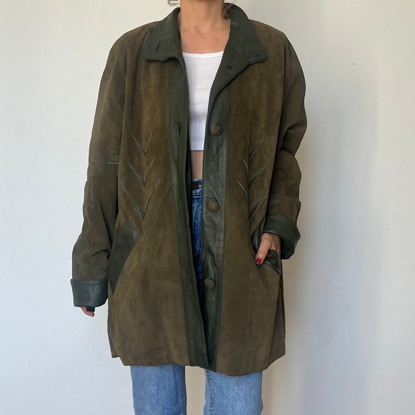 Vintage oversized Leather Jacket